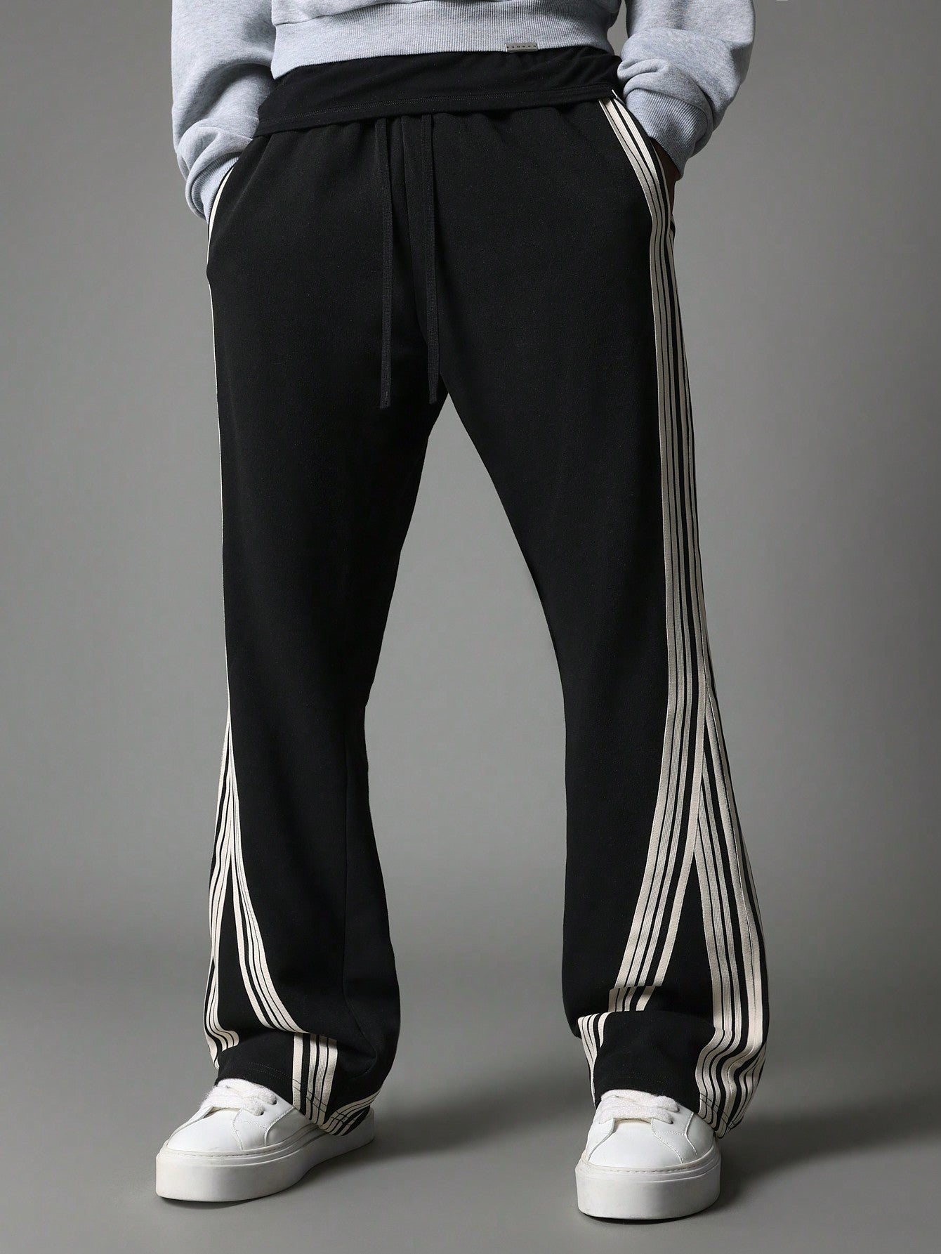 Flare Fit Sweatpants With Tape