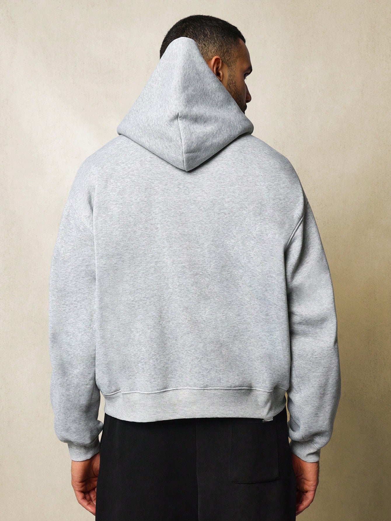 Regular Fit Overhead Hoodie With Embroidery