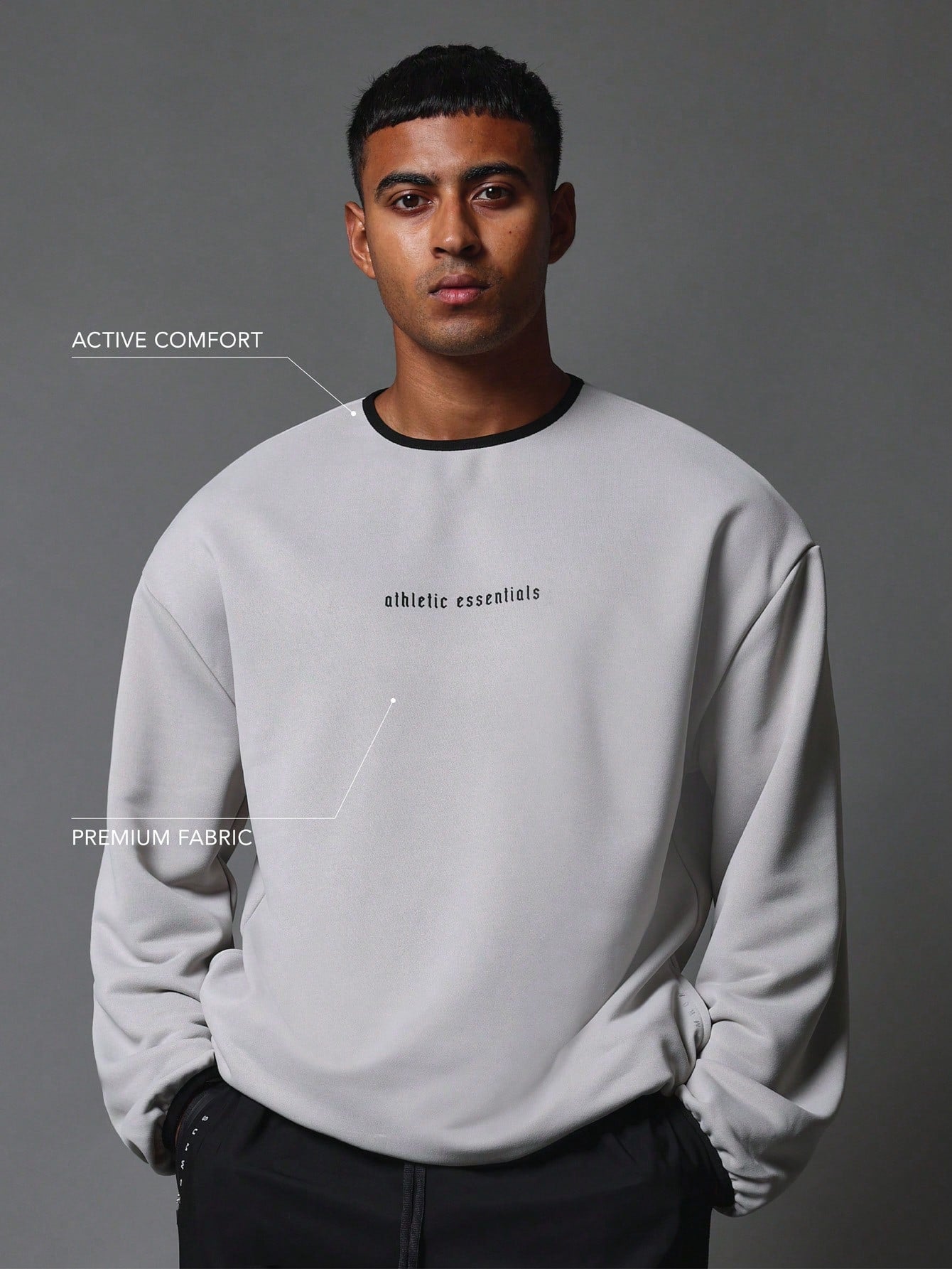 Activewear Comfort Premium Fabric Sweatshirts With Back Pocket