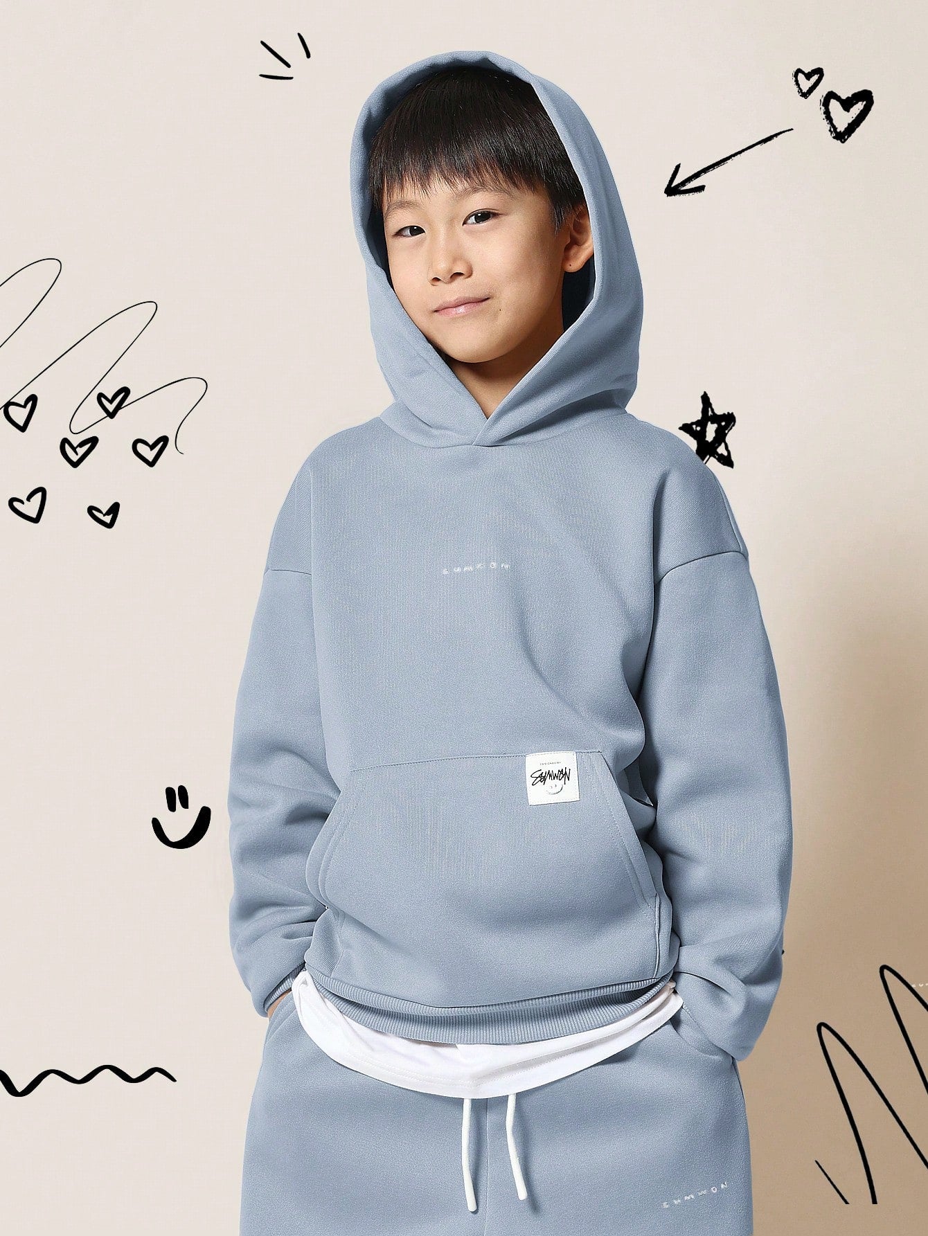 Tween Boys Overhead Hoodie And 90s Jogger 2 Piece Set