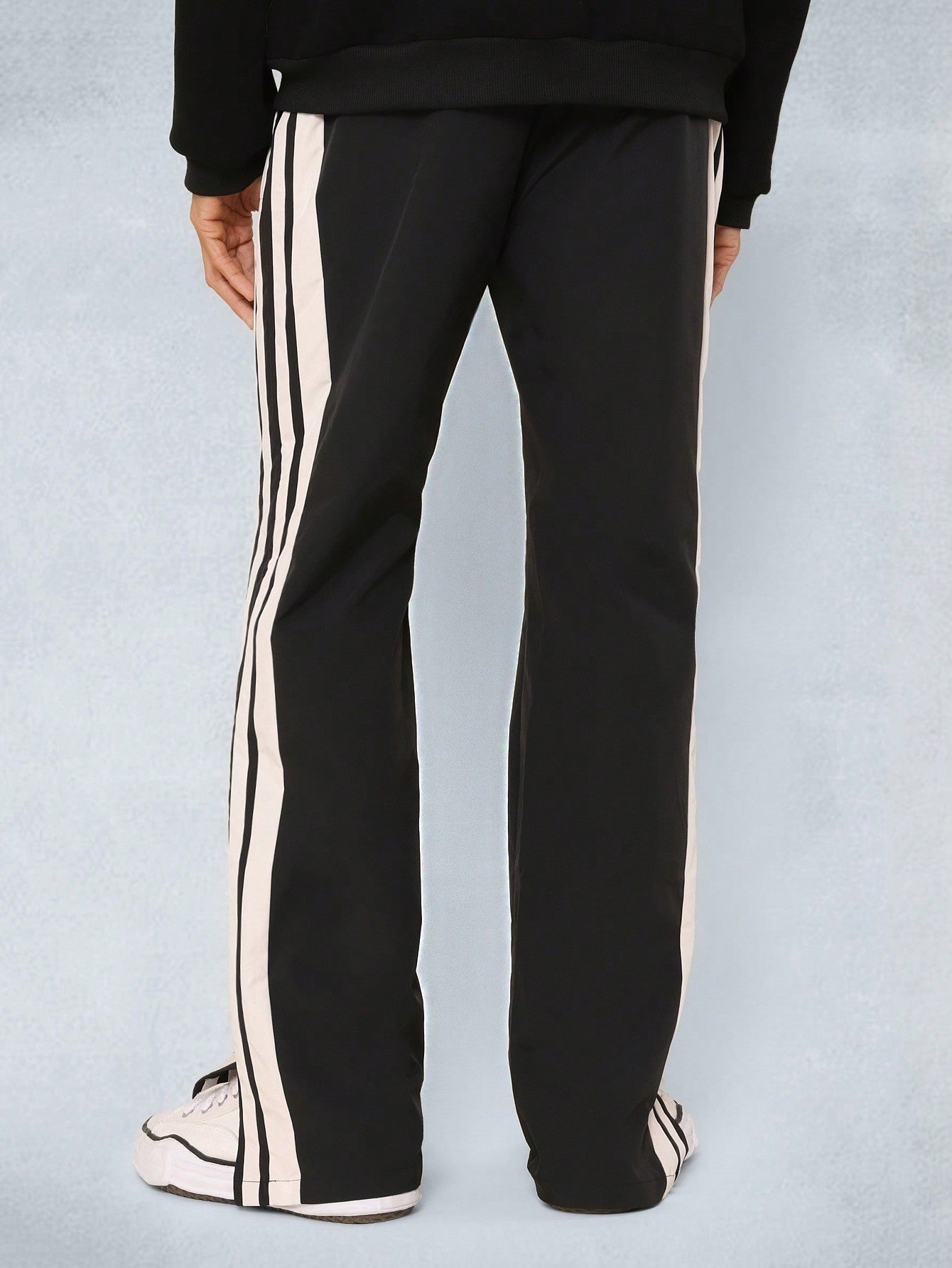 Flare Fit Colour Block Pant With Side Slit