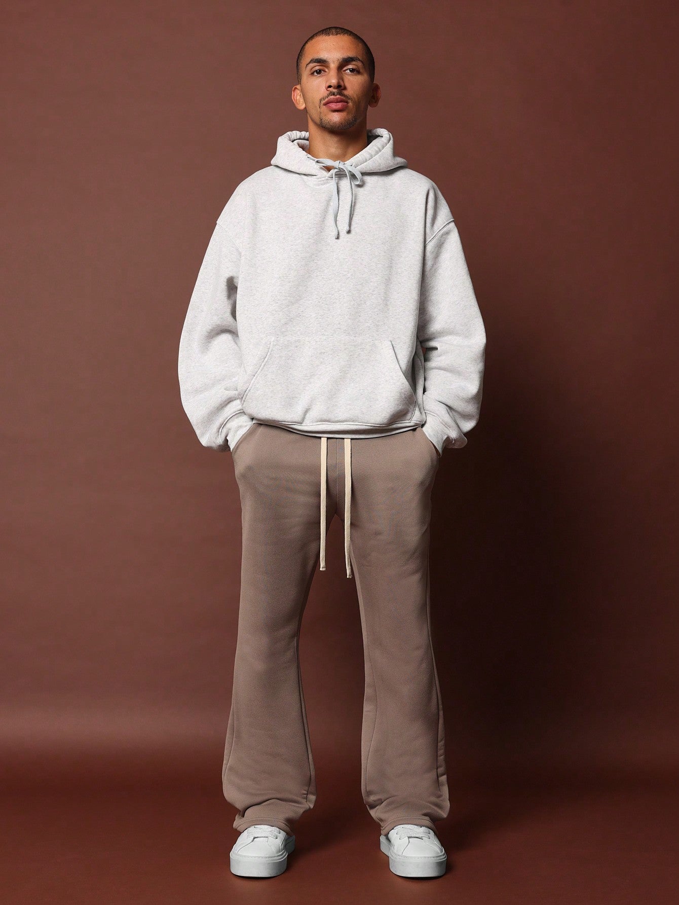 Flare Fit Sweatpants With Drawcords