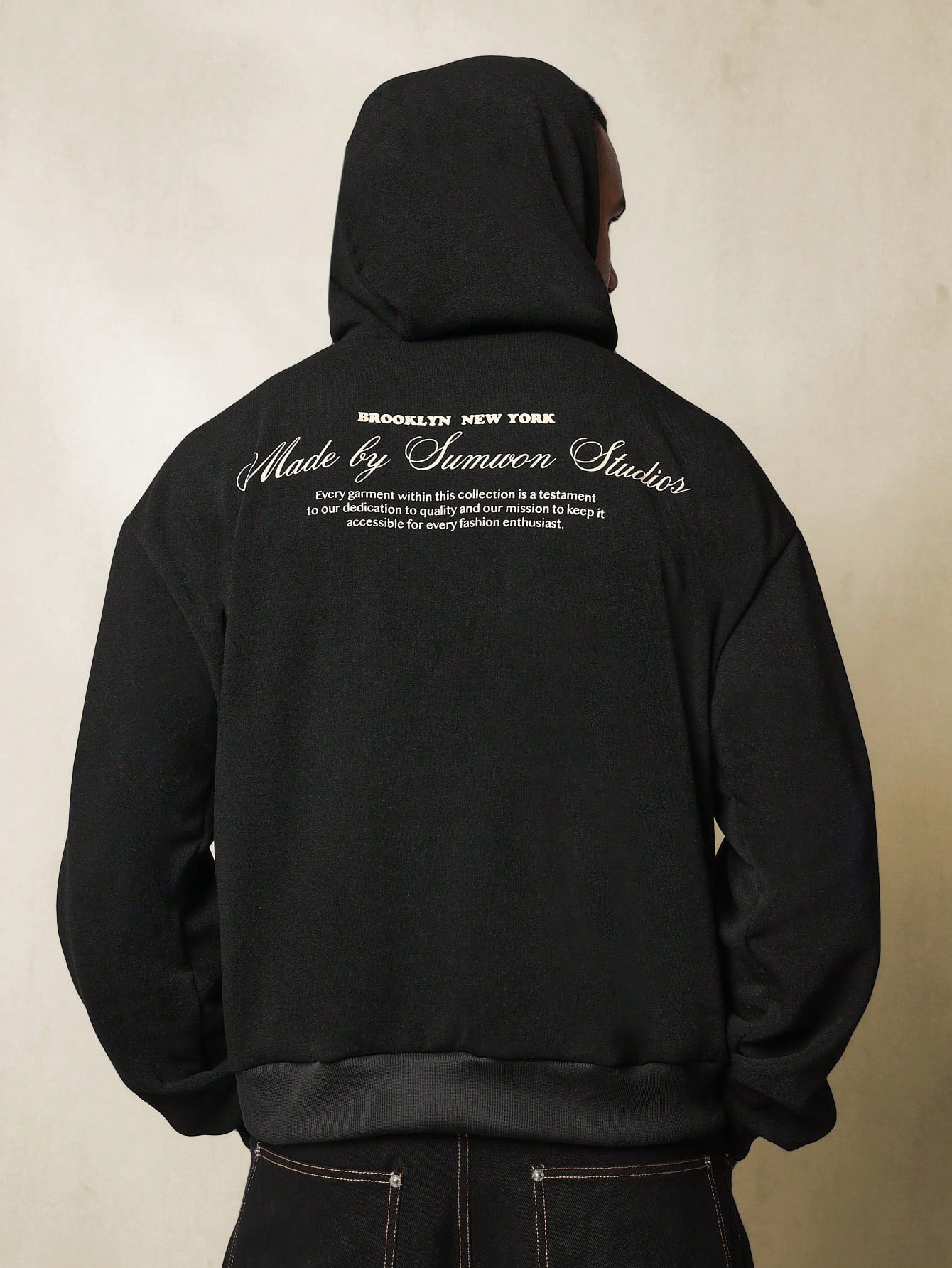 Regular Fit Overhead Hoodie With Graphic Print