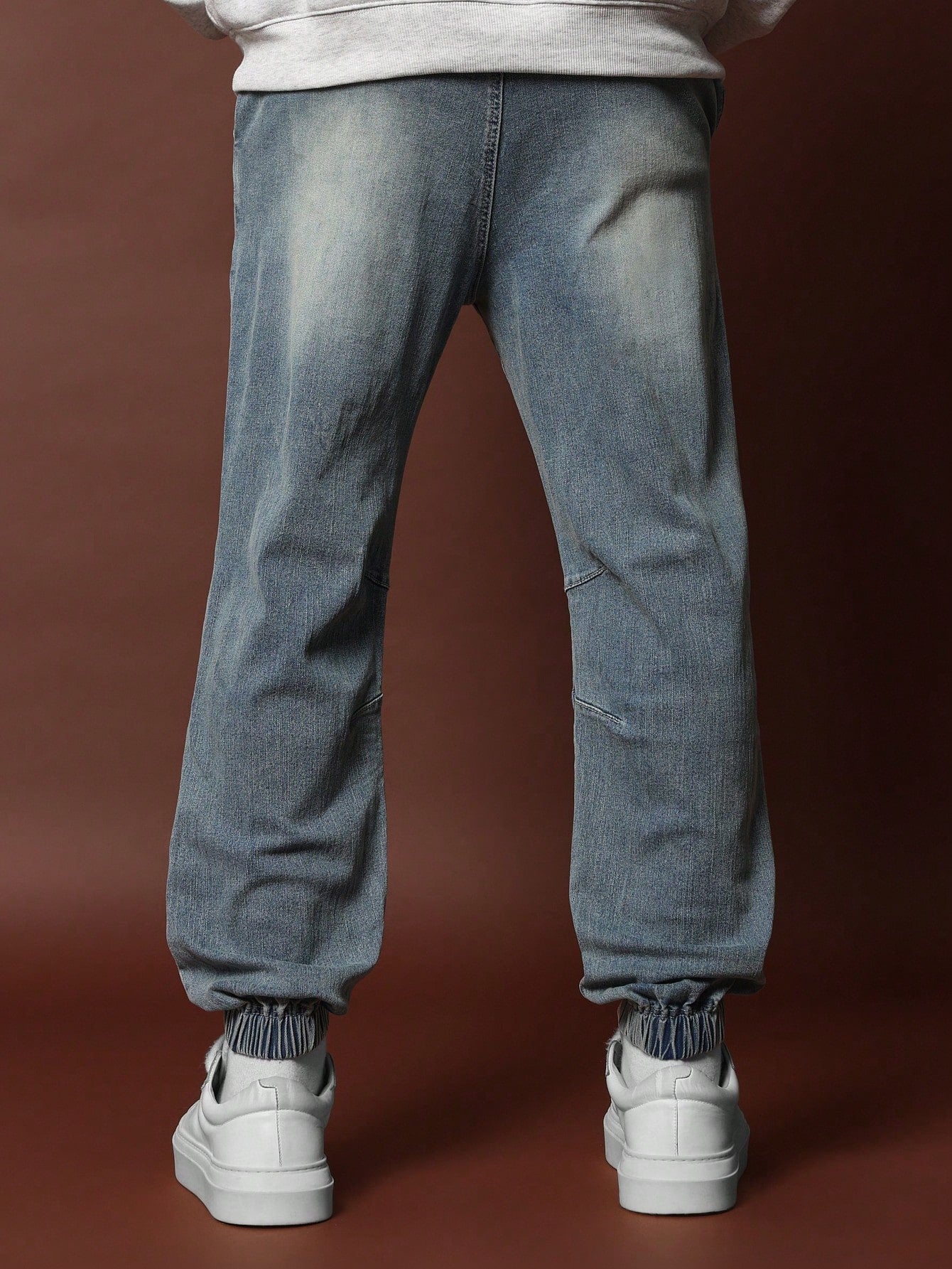 Washed Pull On Slim Fit Cuff Jogger Jean