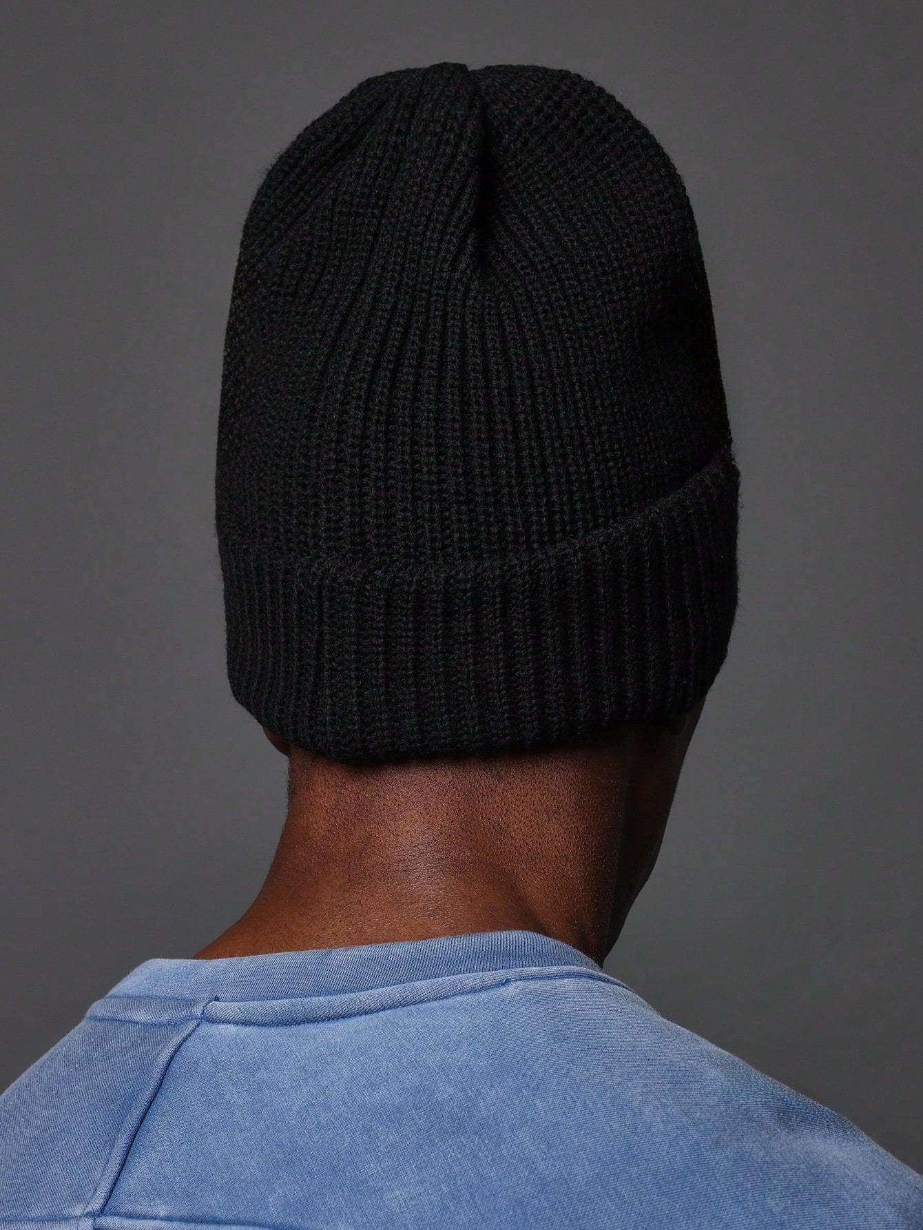 Cable Knitted Beanie Hat With Branded Label