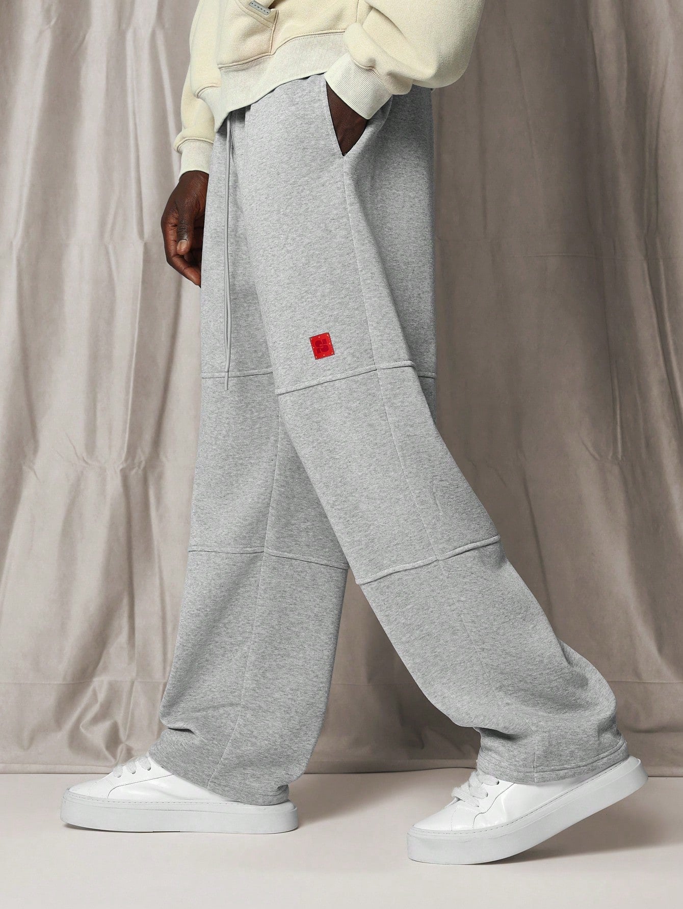 Skater Fit Sweatpants With Drawstrings