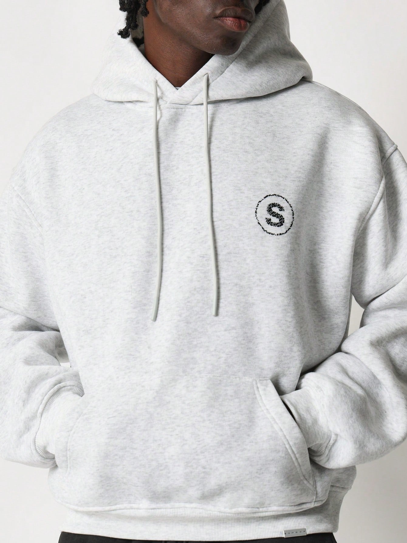 Crop Fit Overhead Hoodie With Front Graphic Print