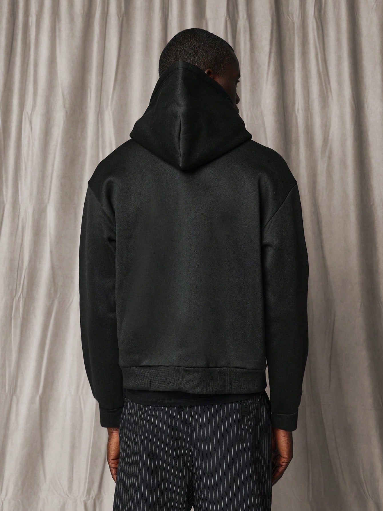 Slim Fit Zip-Through Utility Hoodie