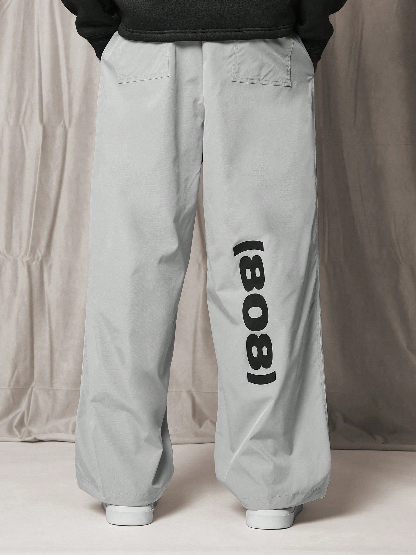 Loose Fit Parachute Pant With Graphic Print