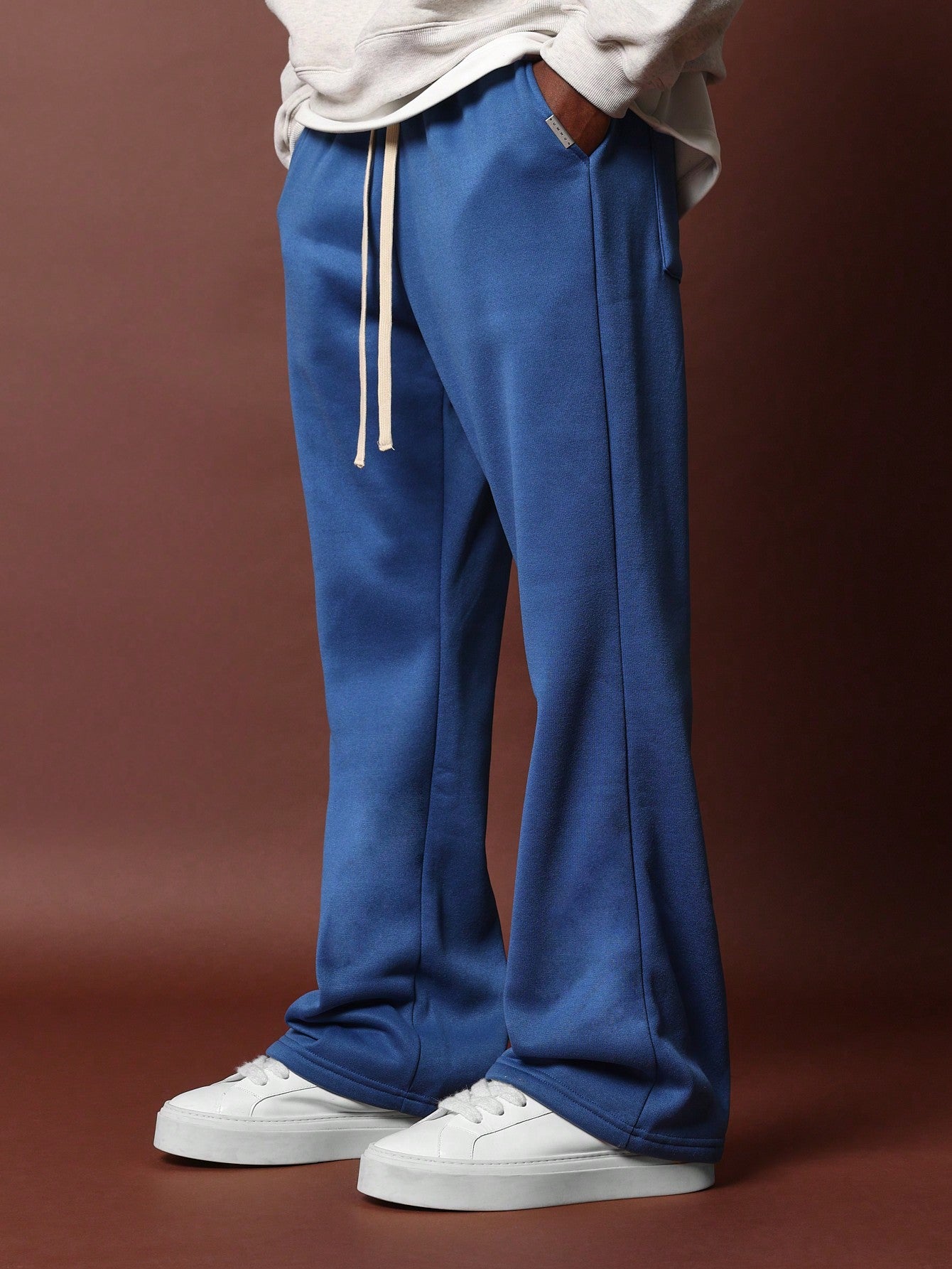 Flare Fit Sweatpants With Drawcords