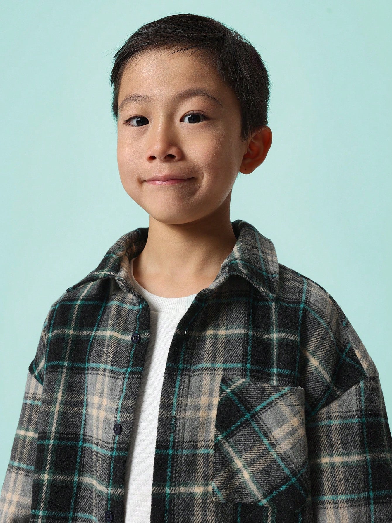 Tween Boys Relaxed Regular Fit Check Shirt With Pocket