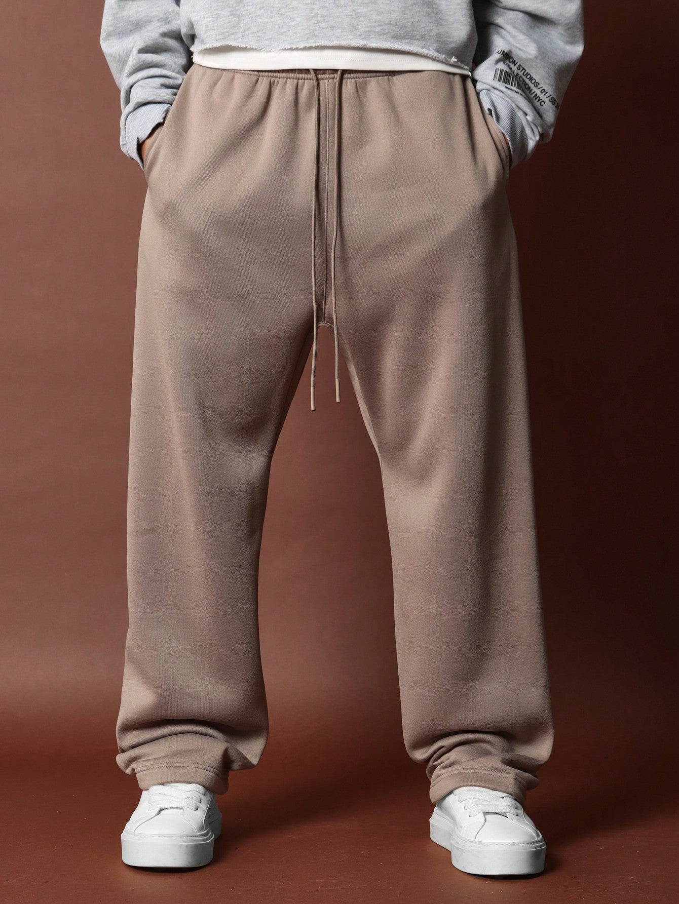 Straight Fit Essential Drop Crotch Jogger