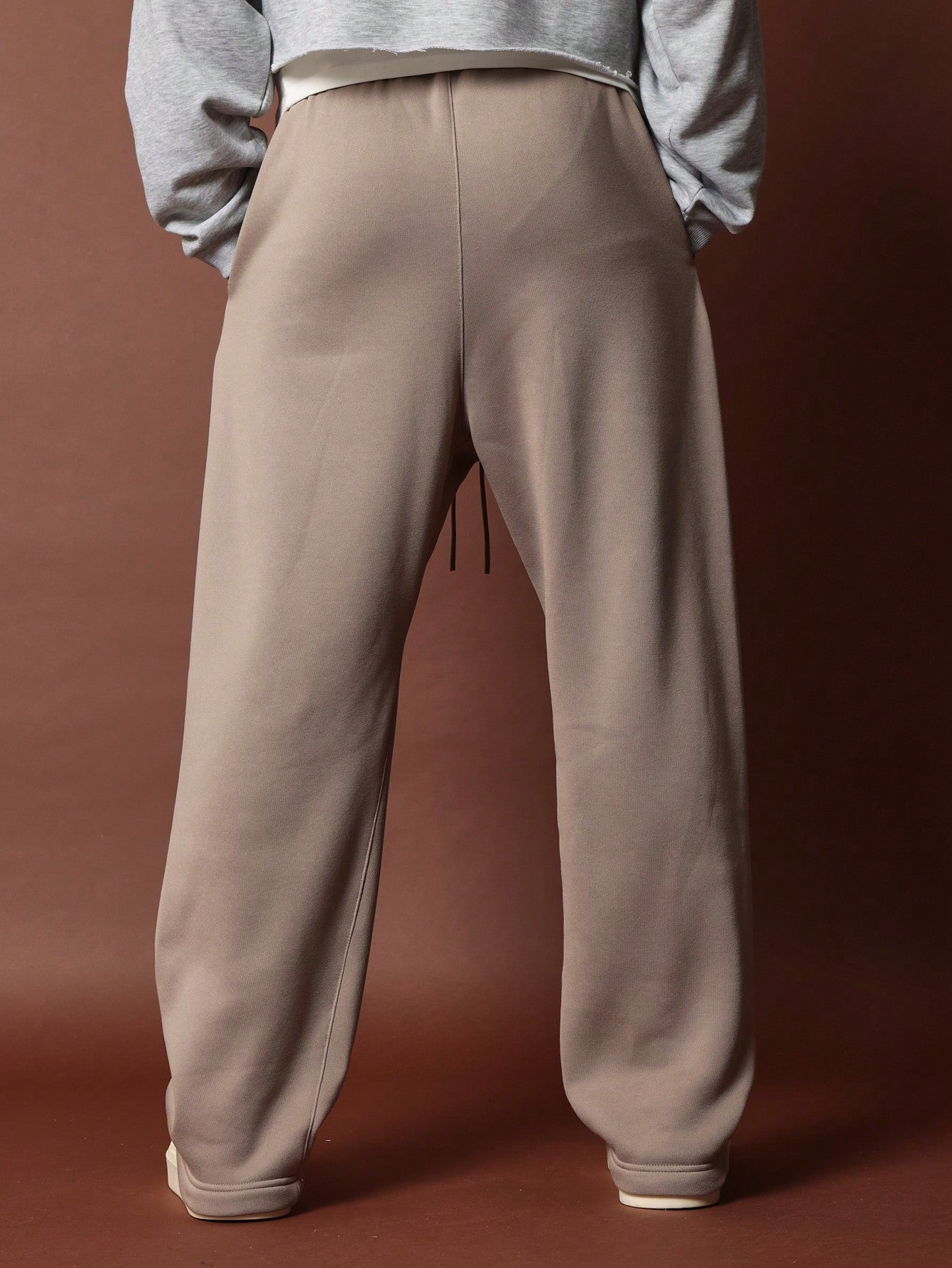 Straight Fit Essential Drop Crotch Jogger