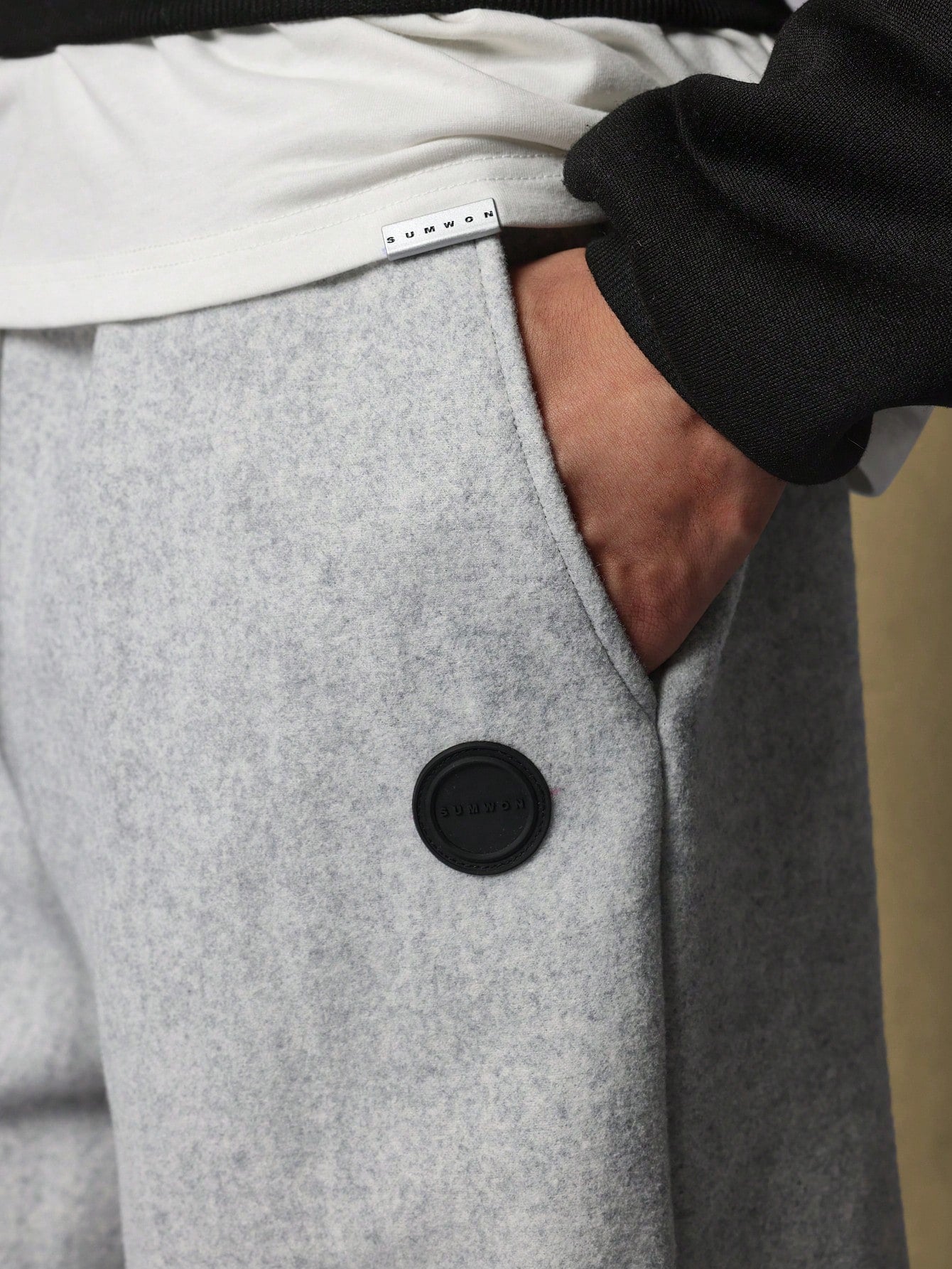 Barrel Fit Heavyweight Fuzzy Knit Essential Sweatpants