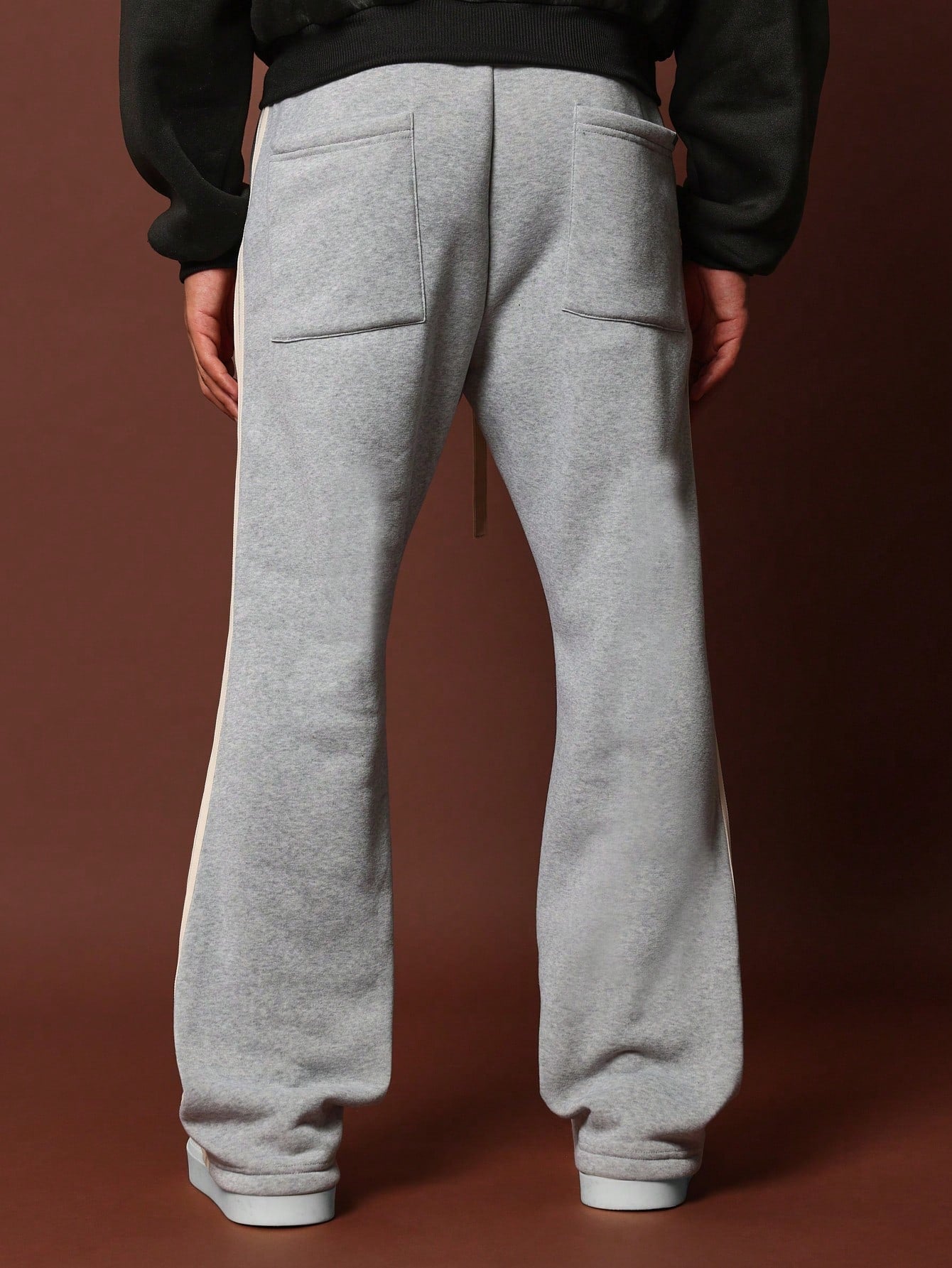 Pull On Flare Fit Stripe Sweatpants