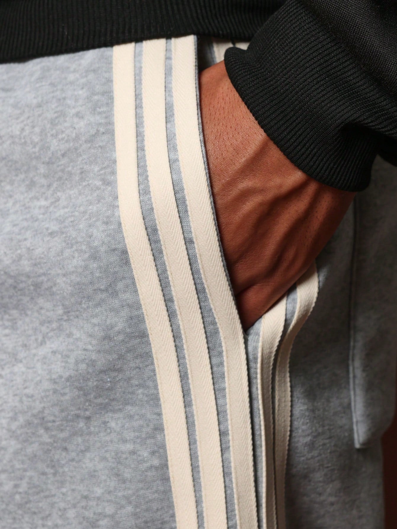 Pull On Flare Fit Stripe Sweatpants