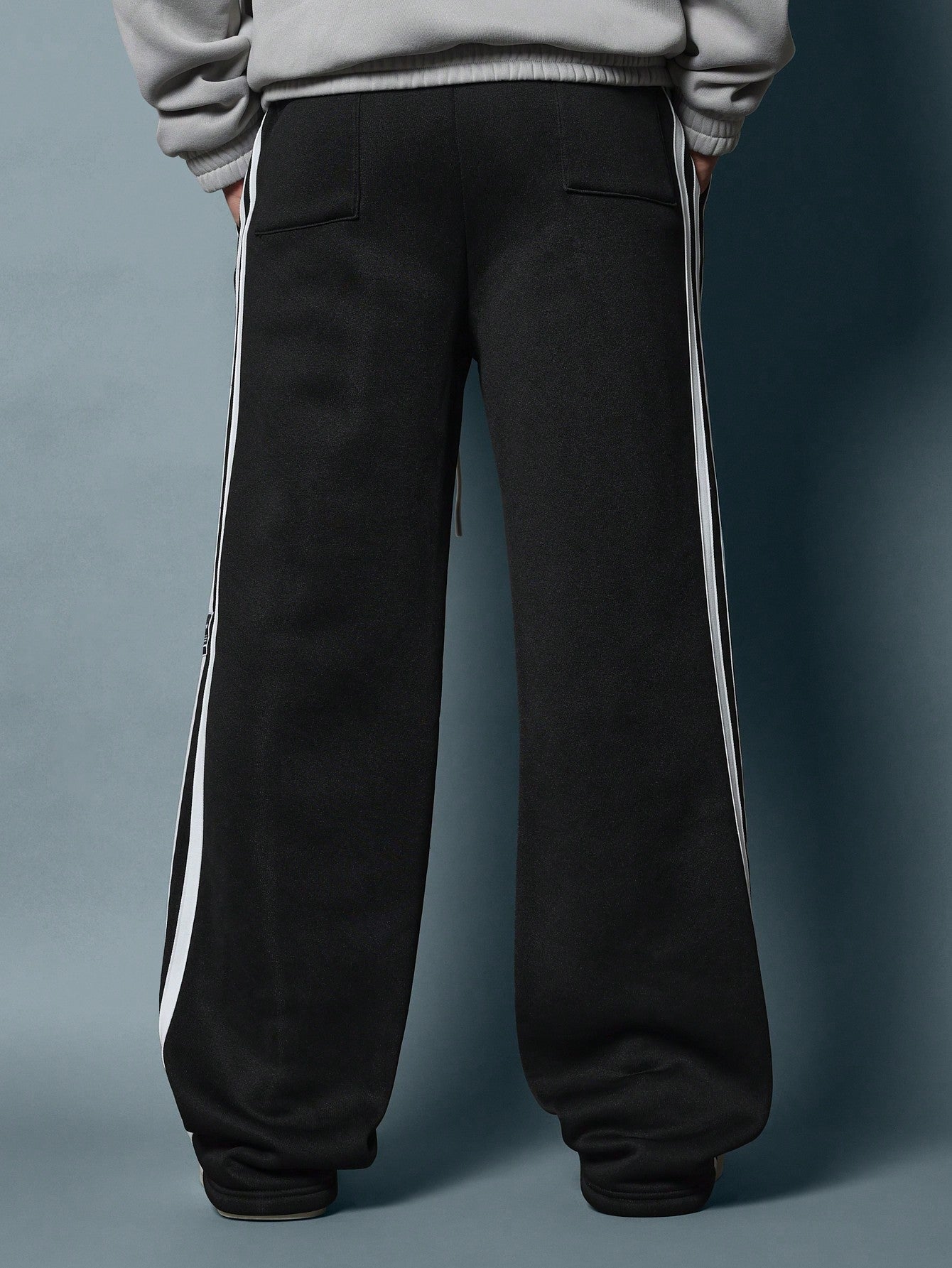 Drop Crotch Side Stripe Tape Sweatpants