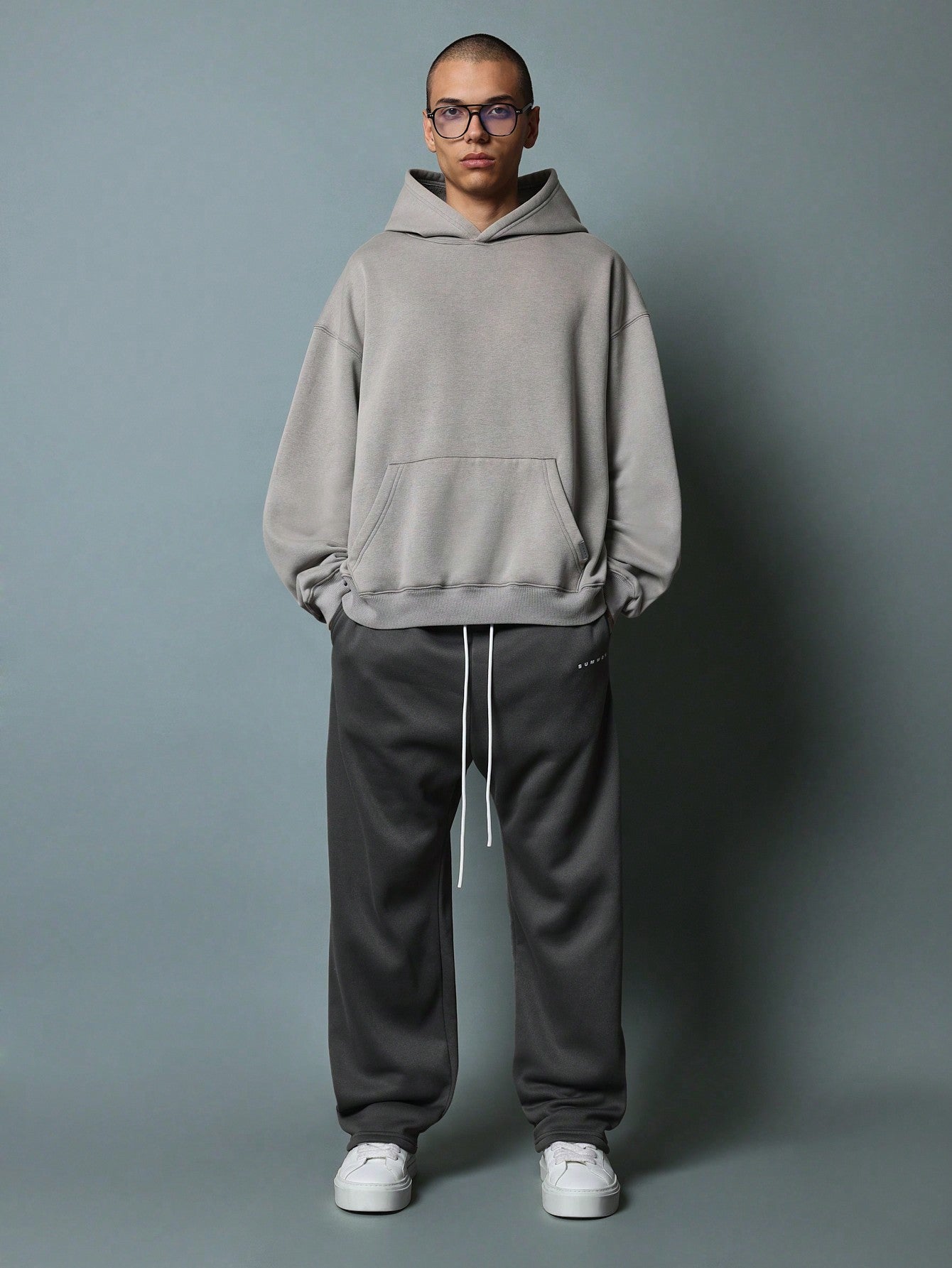 Drop Crotch Jogger With Contrast Drawcords