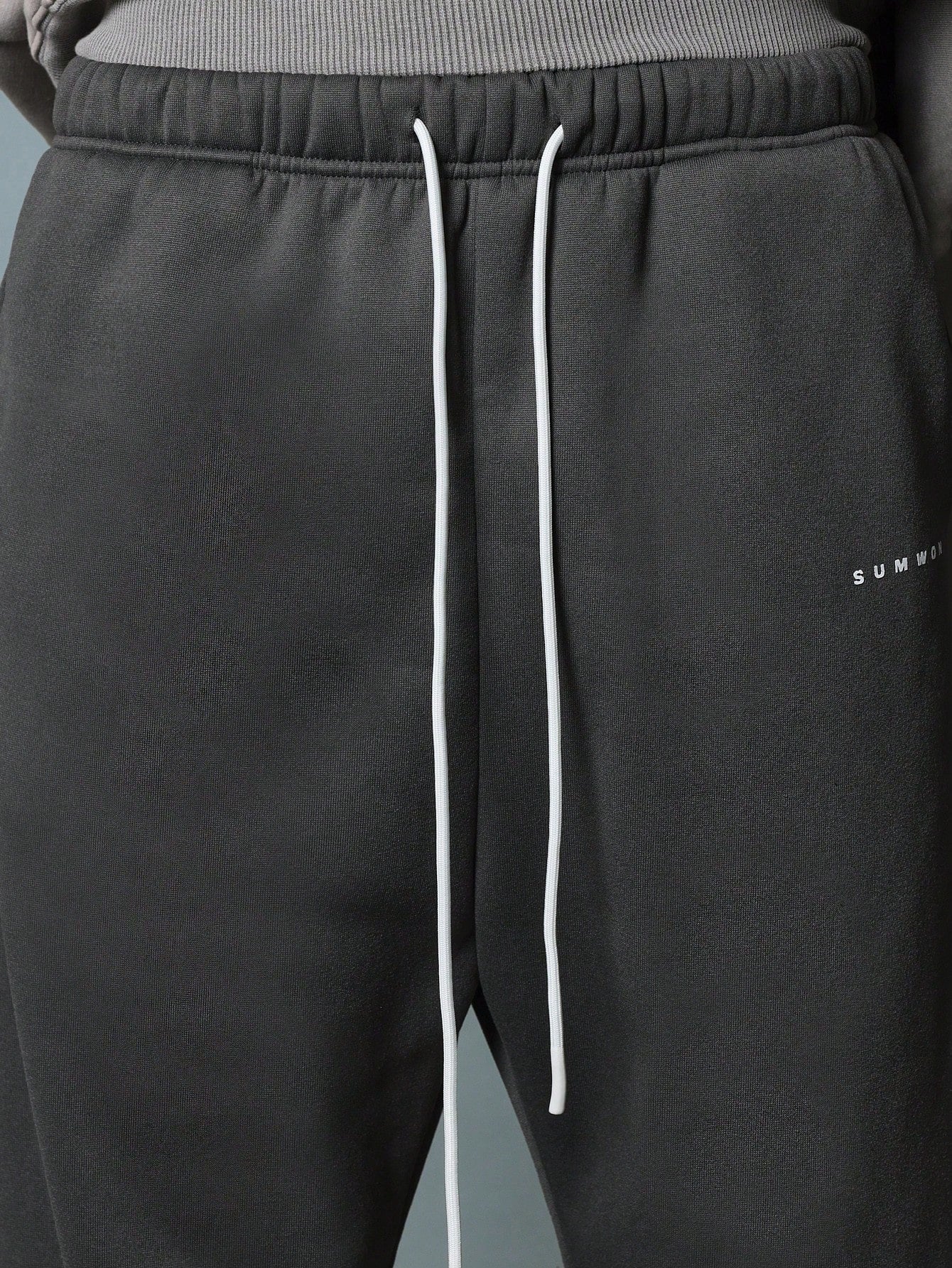 Drop Crotch Jogger With Contrast Drawcords