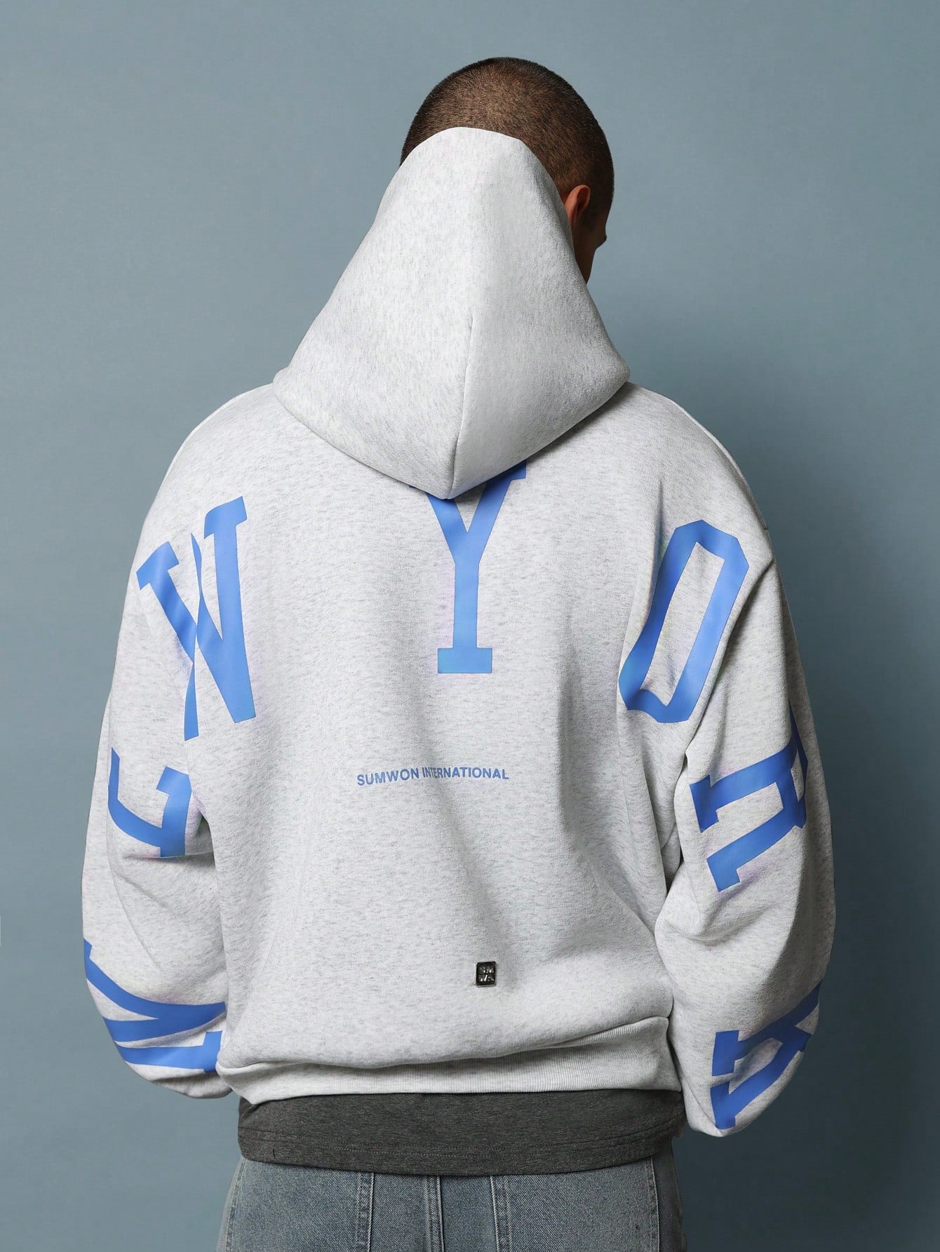 Overhead Hoodie With Back New York Graphic Print