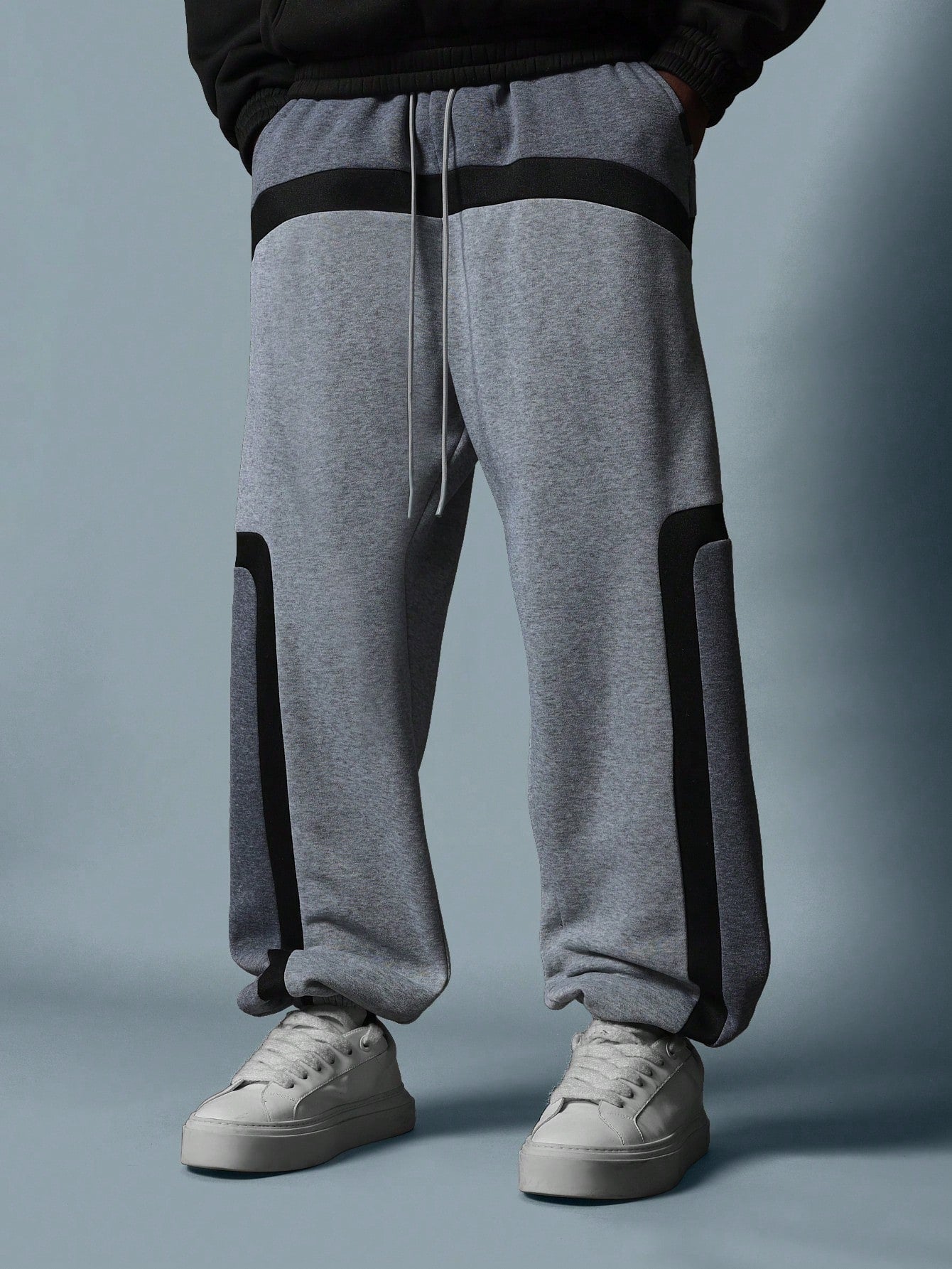 Slim Fit Colour Block Jogger With Drawstrings