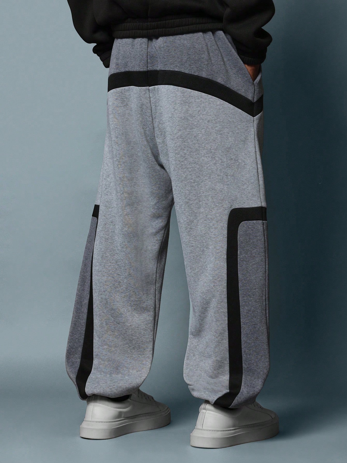 Slim Fit Colour Block Jogger With Drawstrings