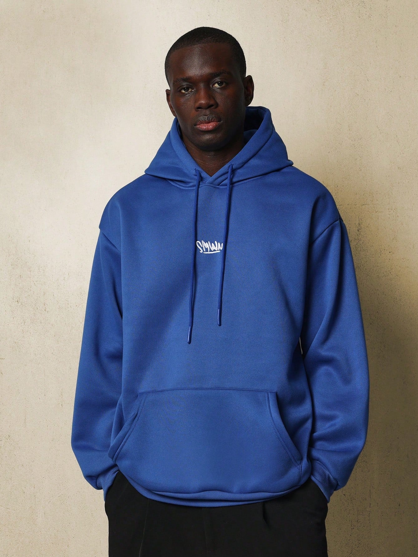 Oversized Fit Overhead Hoodie With Drawcords