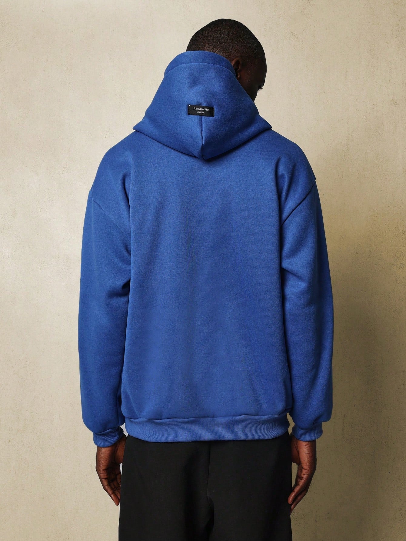 Oversized Fit Overhead Hoodie With Drawcords