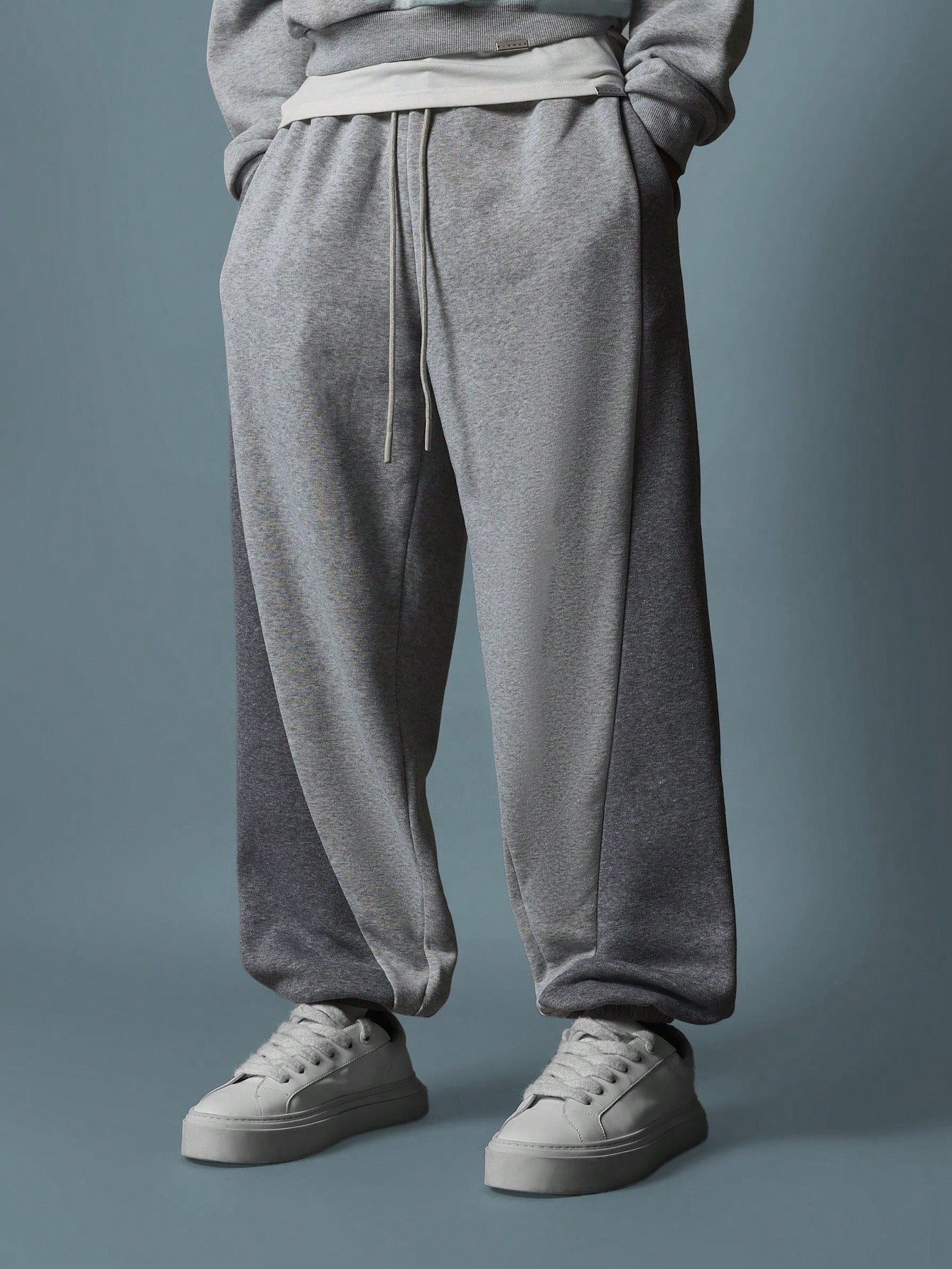 Slim Fit Contrast Panel Jogger With Drawstrings