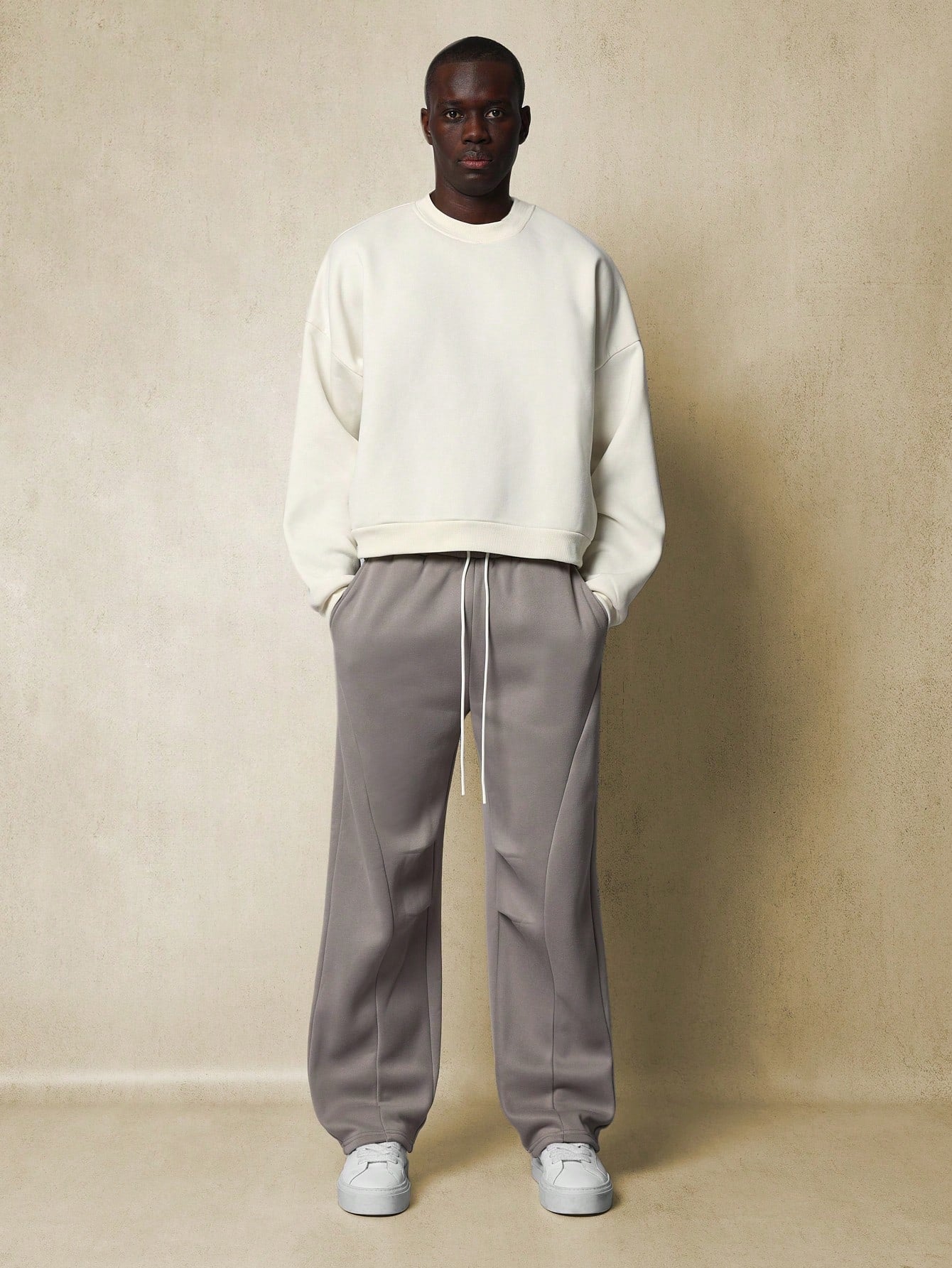 Skater Fit Sweatpants With Drawstrings