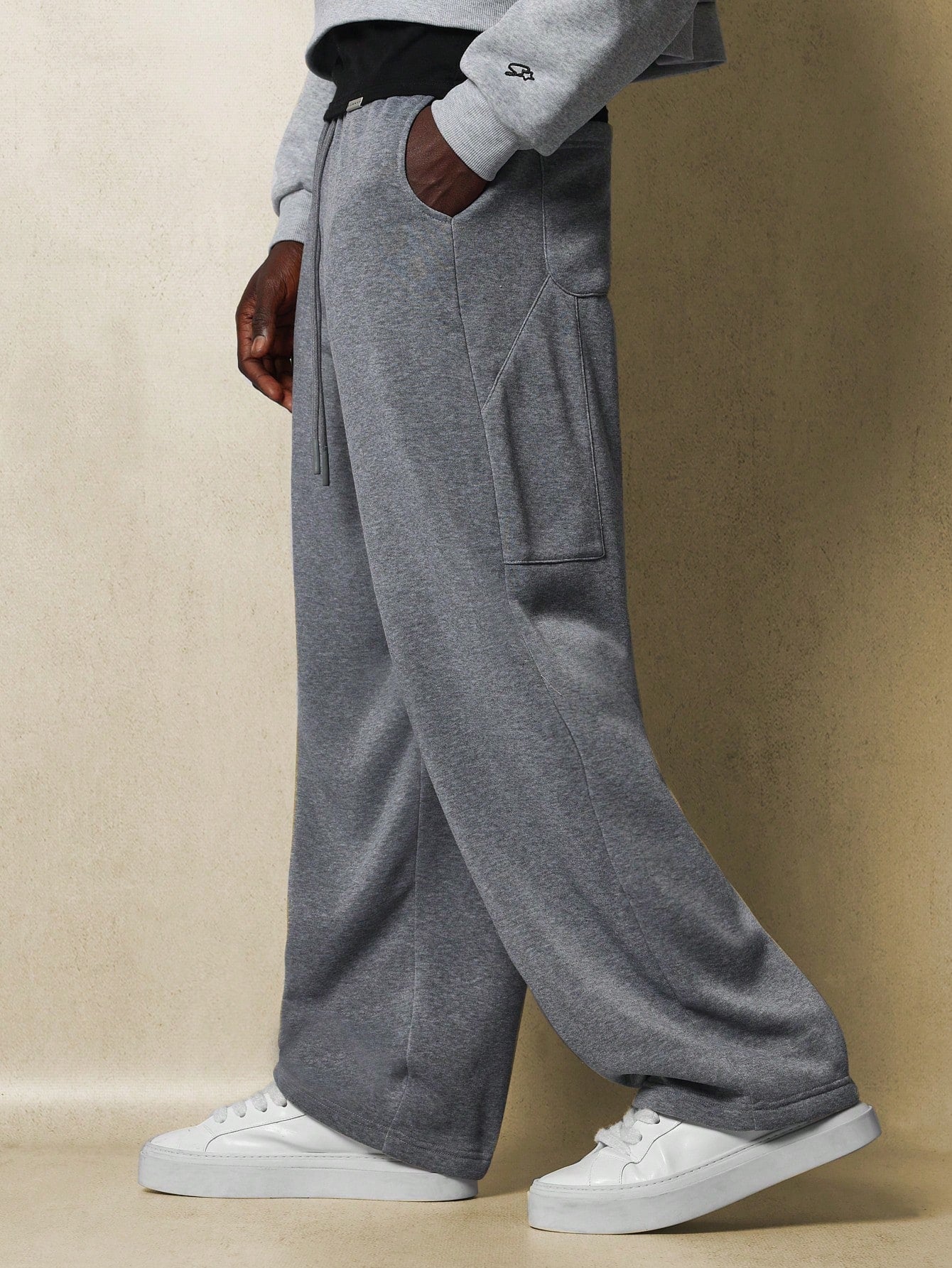 Skater Fit Sweatpants With Drawstrings