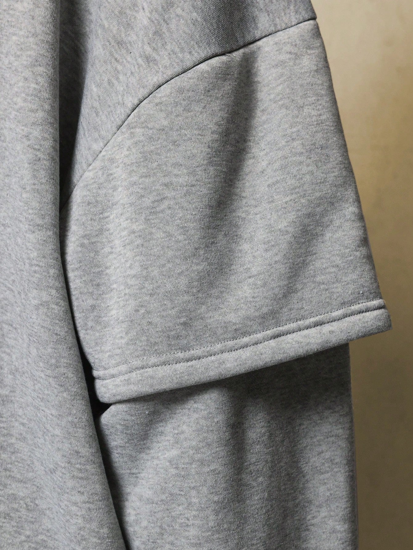 Oversized Fit Double Layer Sleeve Overhead Hoodie