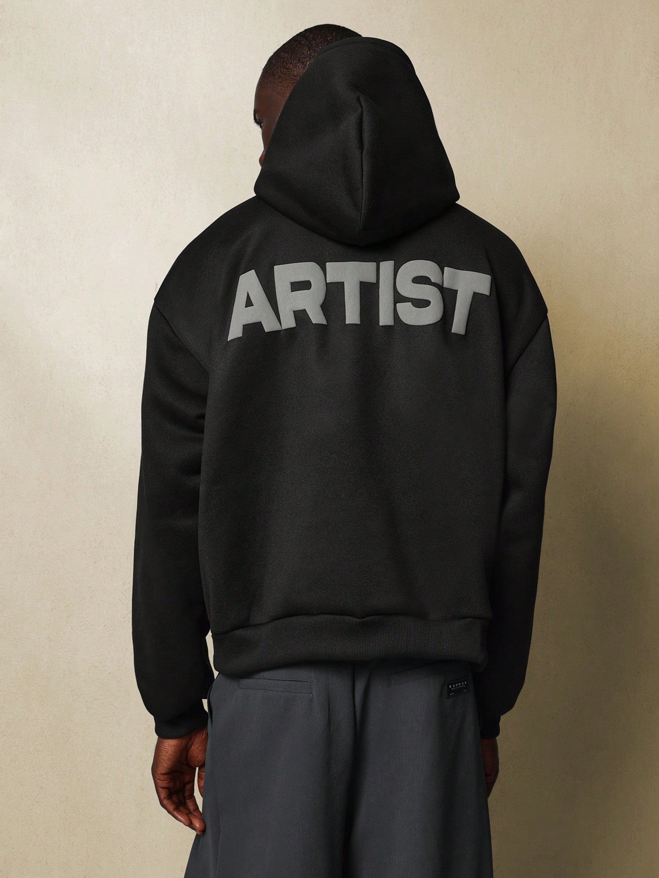 Regular Fit Overhead Hoodie With Graphic Print