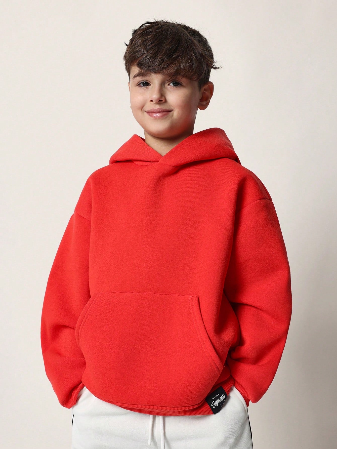 Tween Boys Comfy Regular Fit Overhead Essential Hoodie