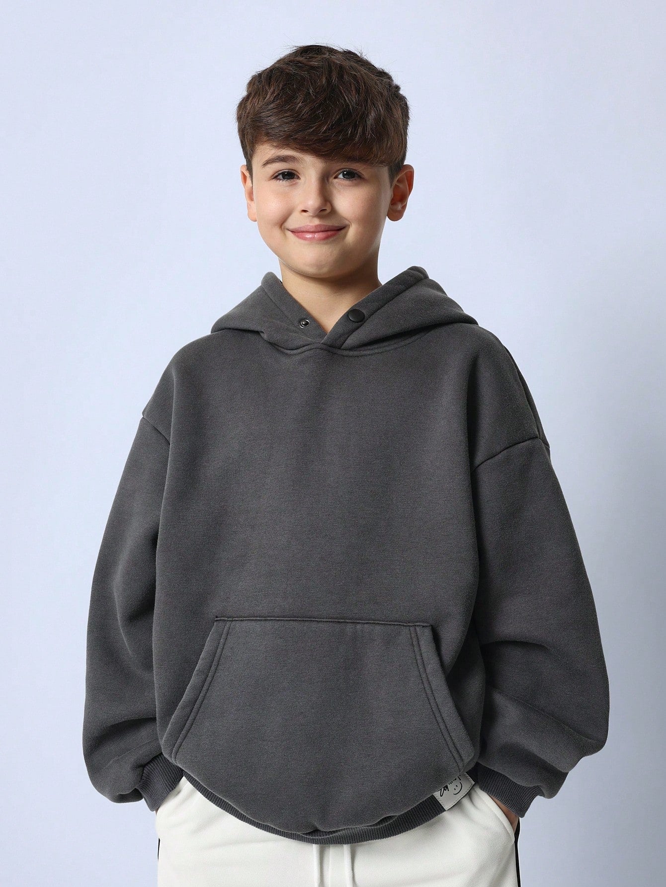 Tween Boys Comfy Regular Fit Washed Overhead Hoodie With New York Graphic Print