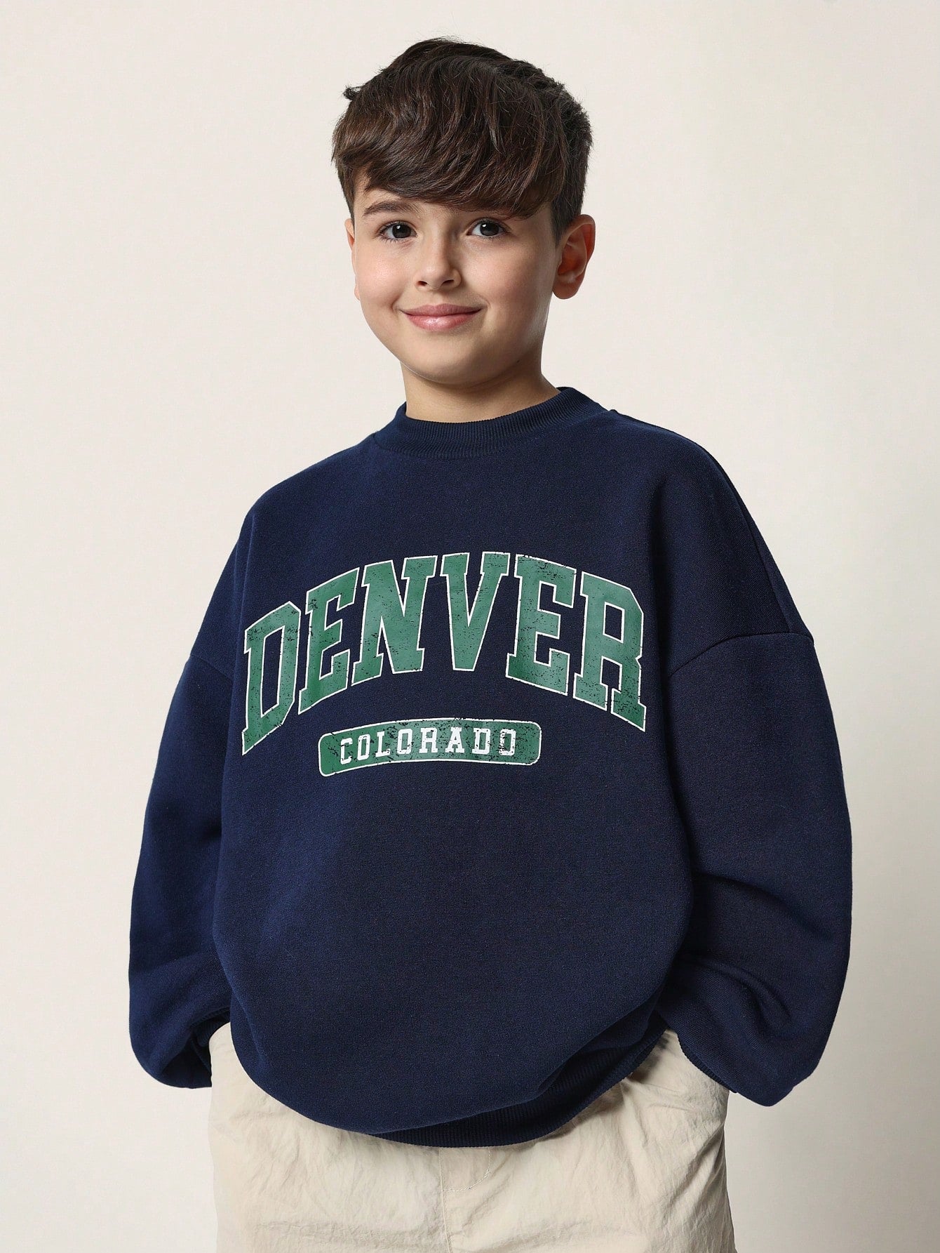 Tween Boys Comfy Regular Fit Denver Colorado Graphic Print Sweatshirts