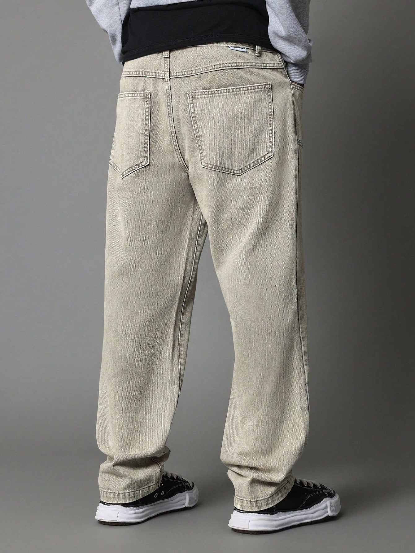 Straight Fit Washed Carpenter Jean