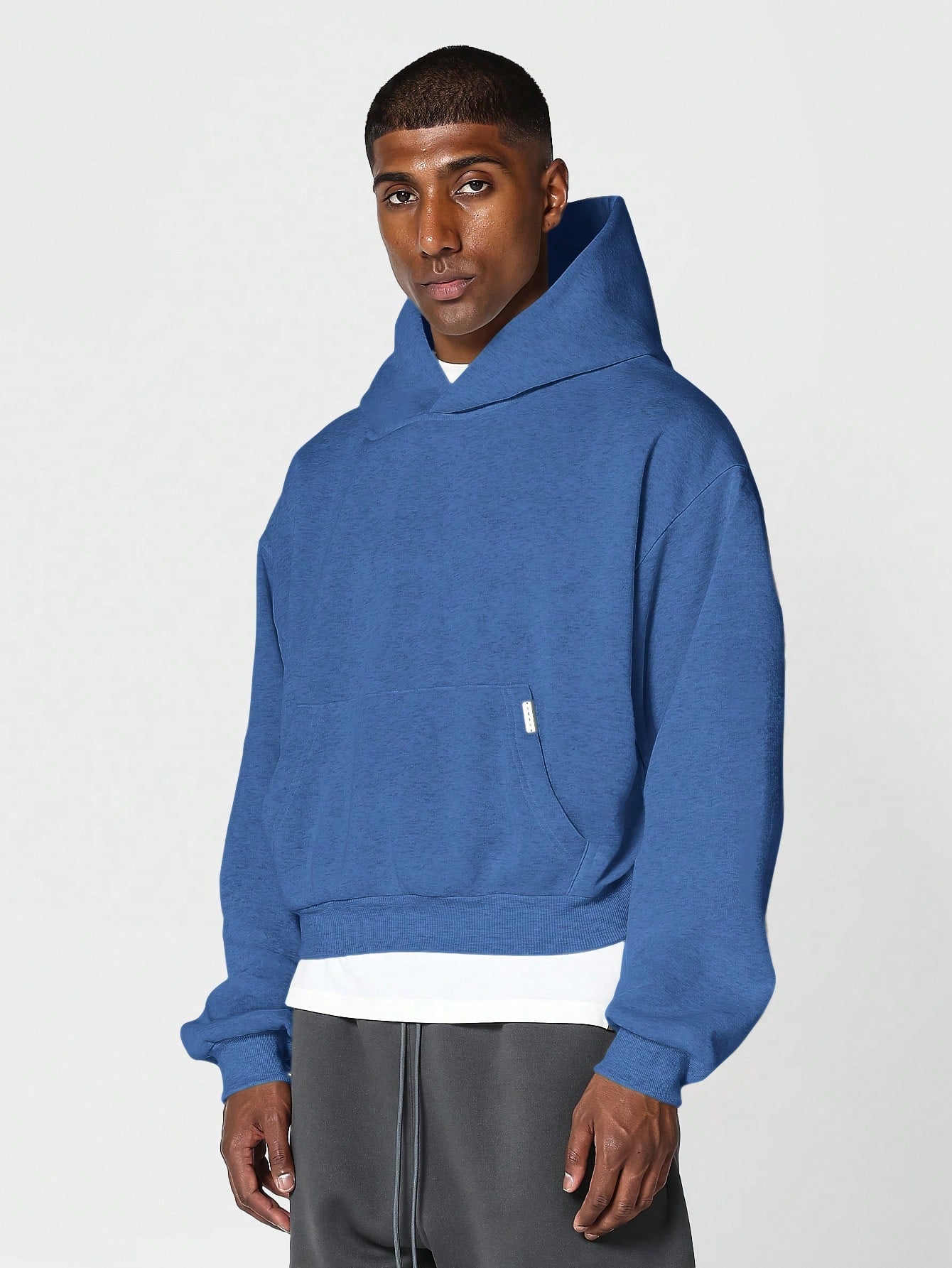 Crop Fit Overhead Essential Hoodie