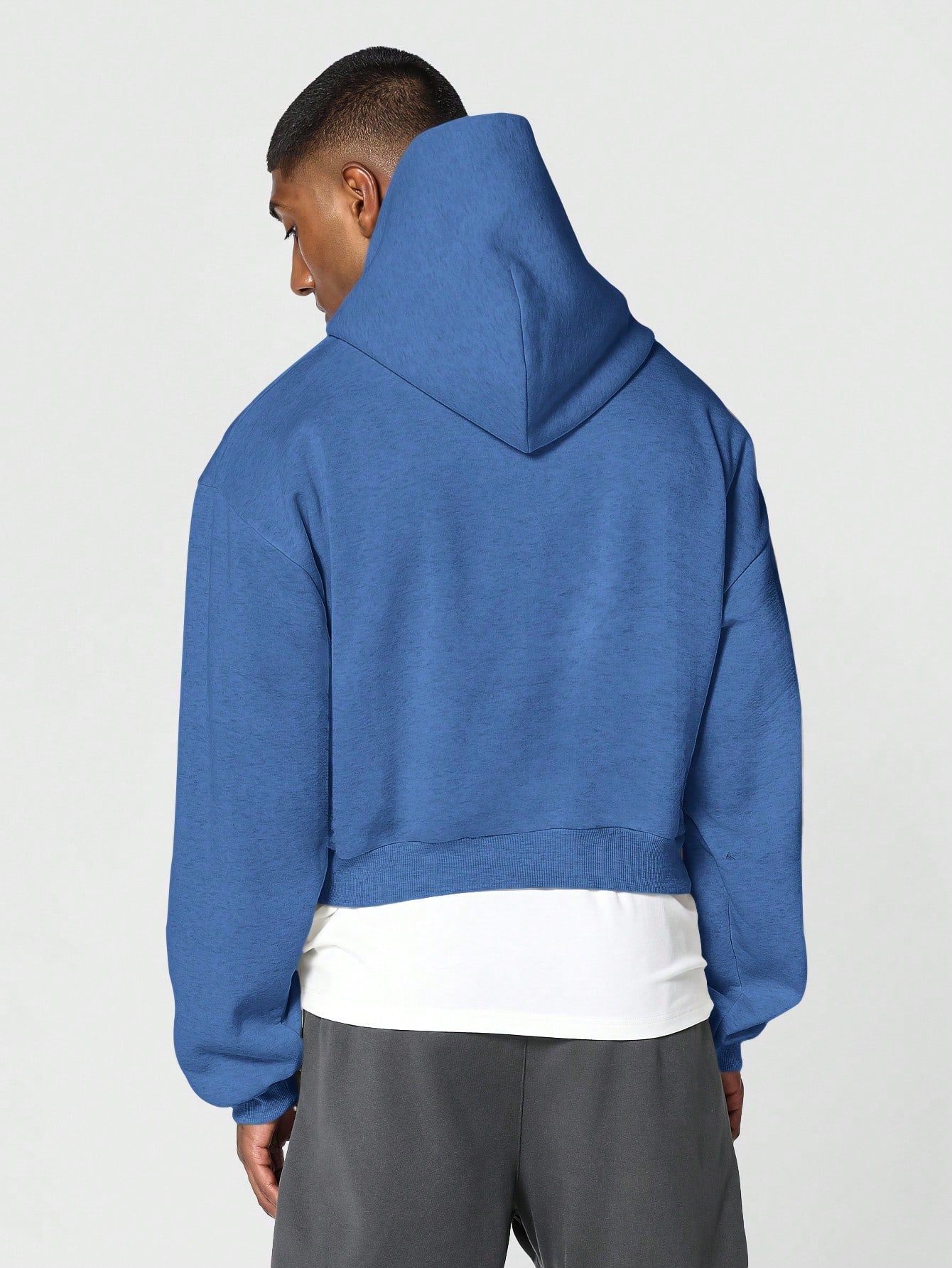 Crop Fit Overhead Essential Hoodie