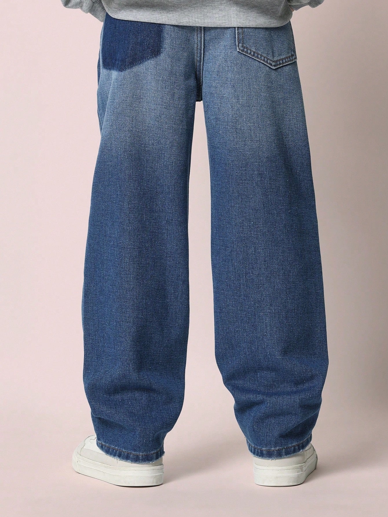 Tween Boys Boys Relaxed Baggy Fit Authentic Wash Distressed Jean