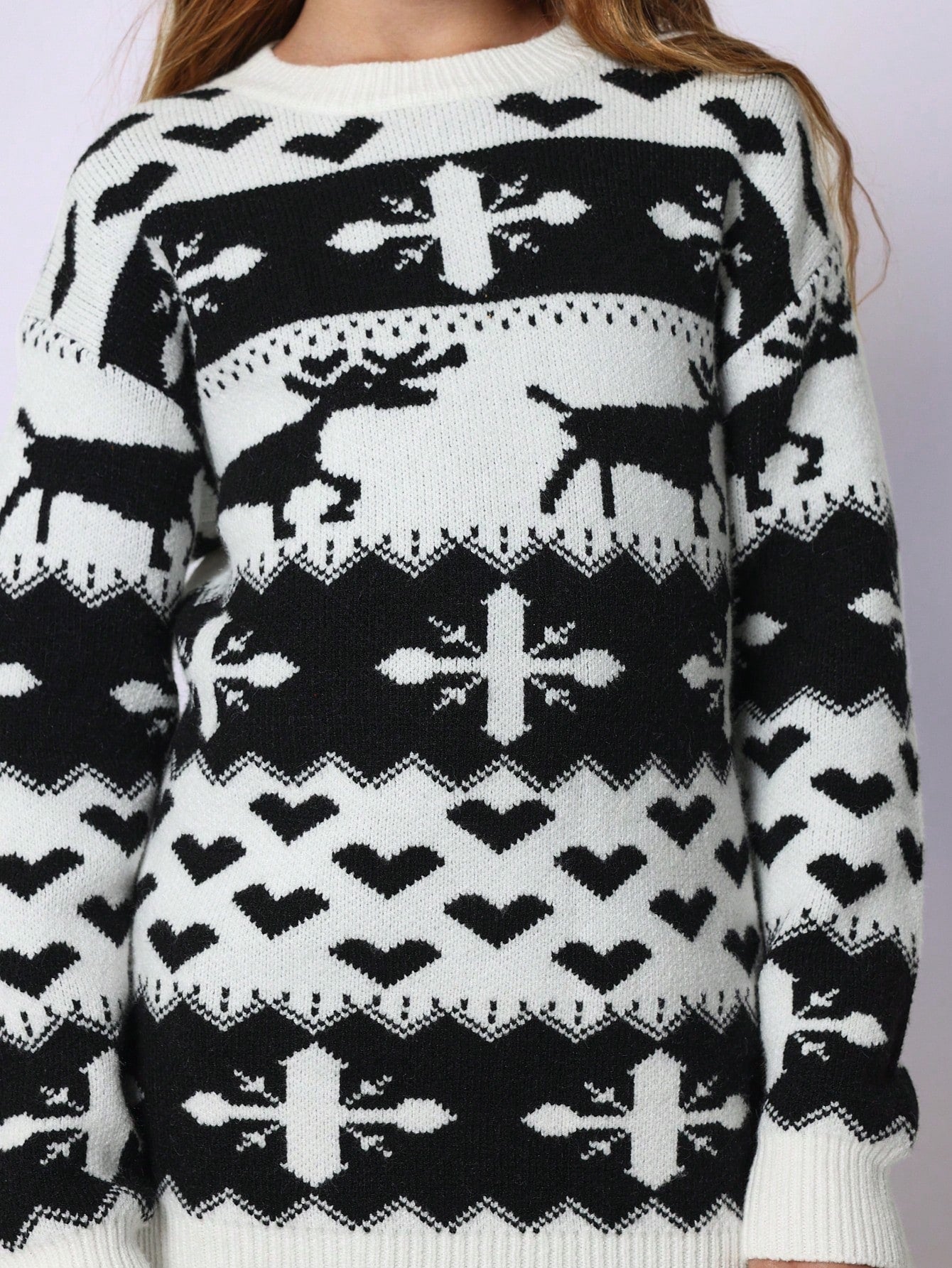 Tween Girls Comfy Christmas Printed Sweaters