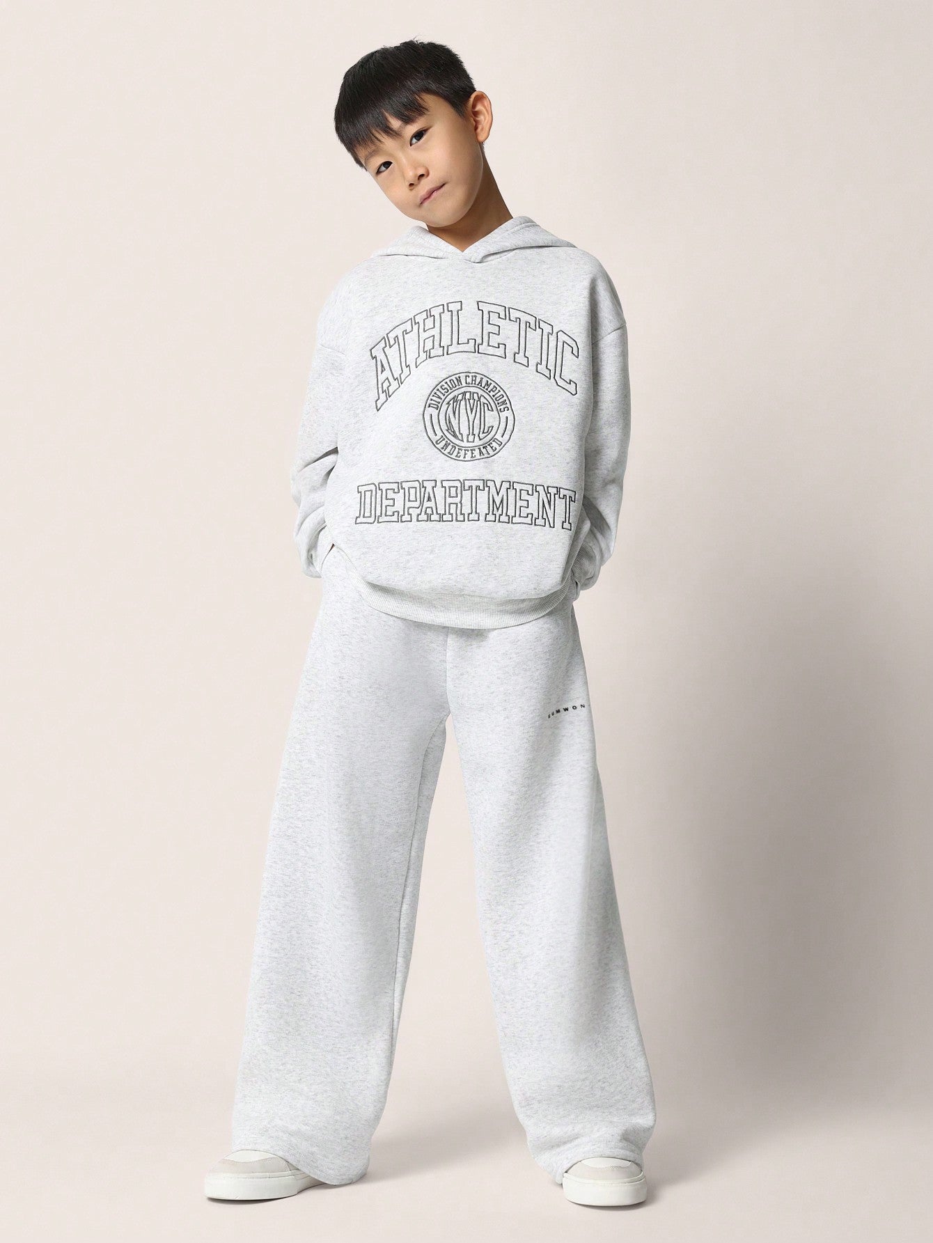 Tween Boys Comfy Regular Fit Overhead With Embroidery Pattern