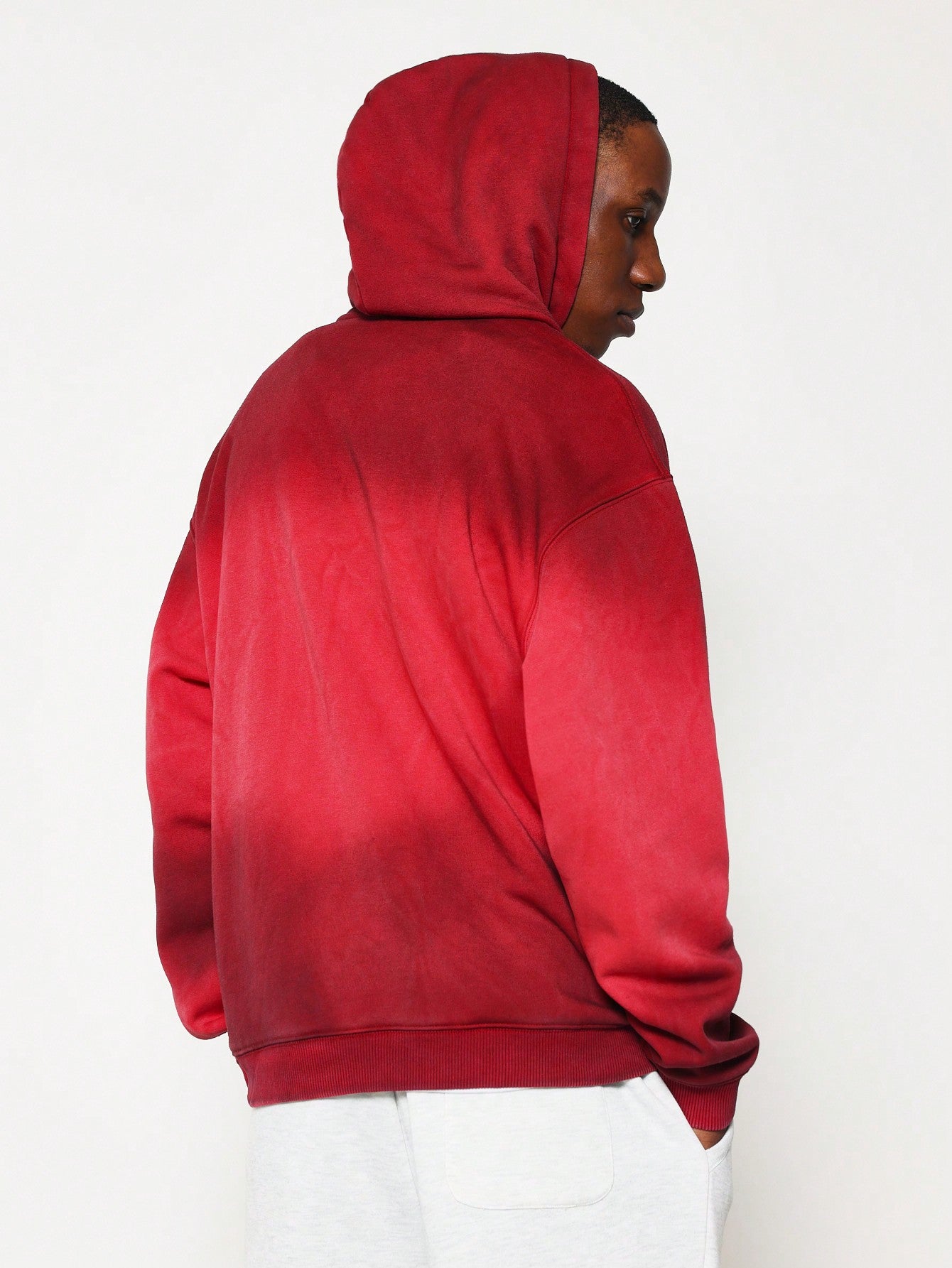 Regular Fit Washed & Spray Overhead Hoodie