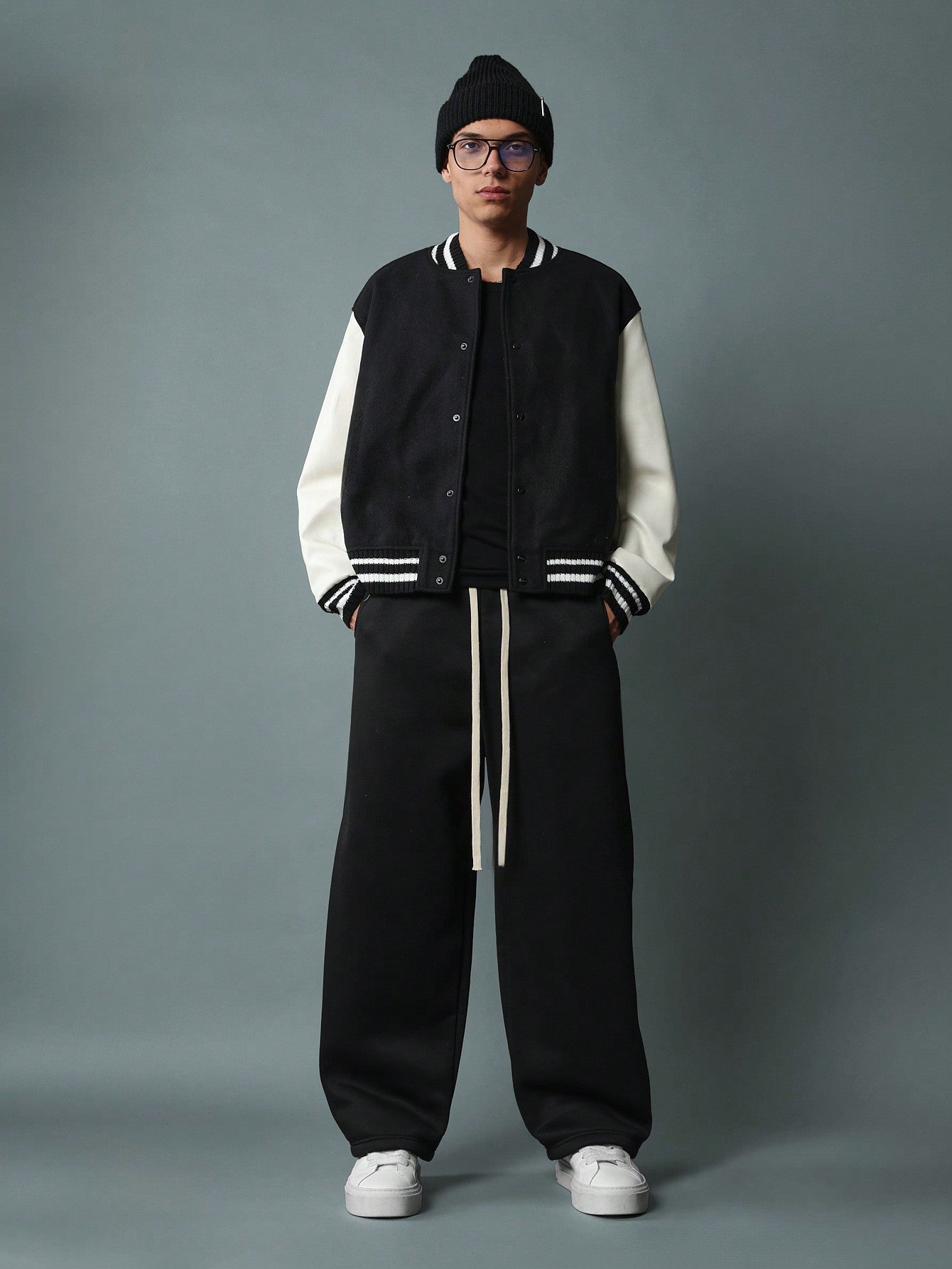 Baggy Fit Sweatpants With Drawcords