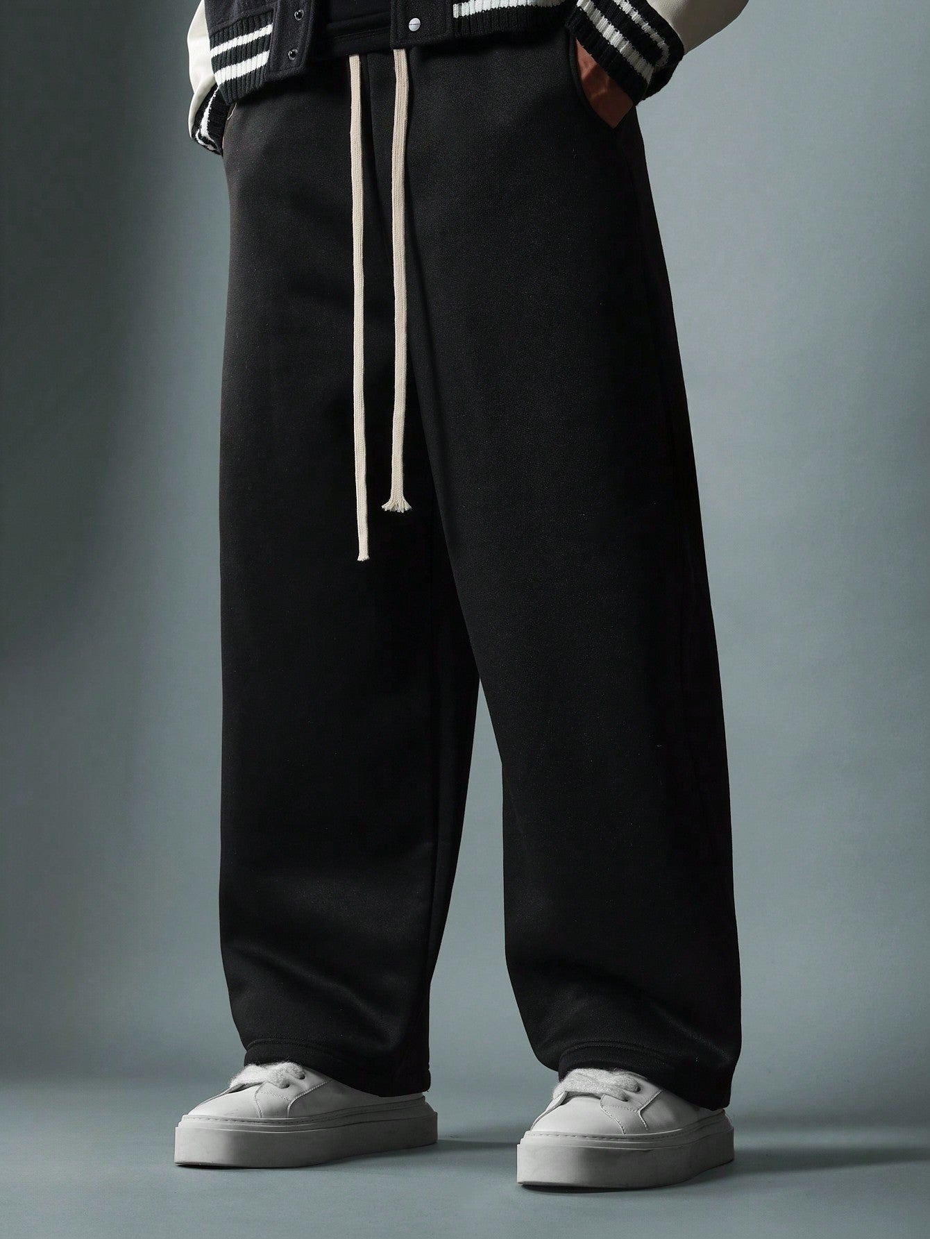 Baggy Fit Sweatpants With Drawcords