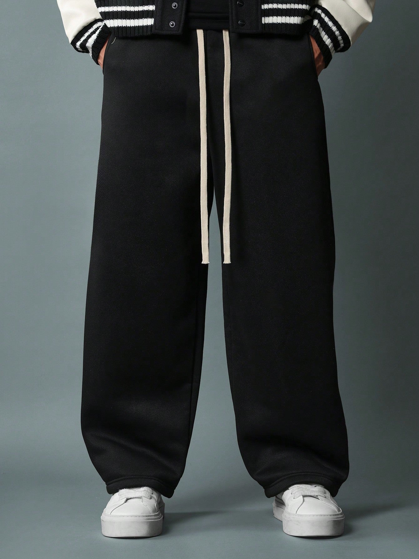 Baggy Fit Sweatpants With Drawcords