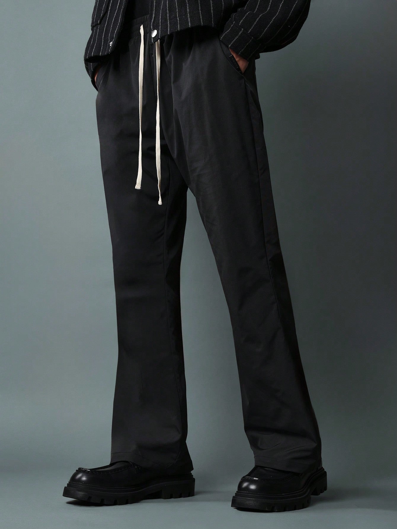 Flare Fit Pull On Nylon Pant