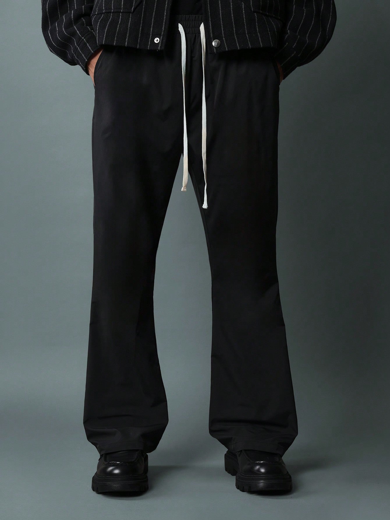 Flare Fit Pull On Nylon Pant