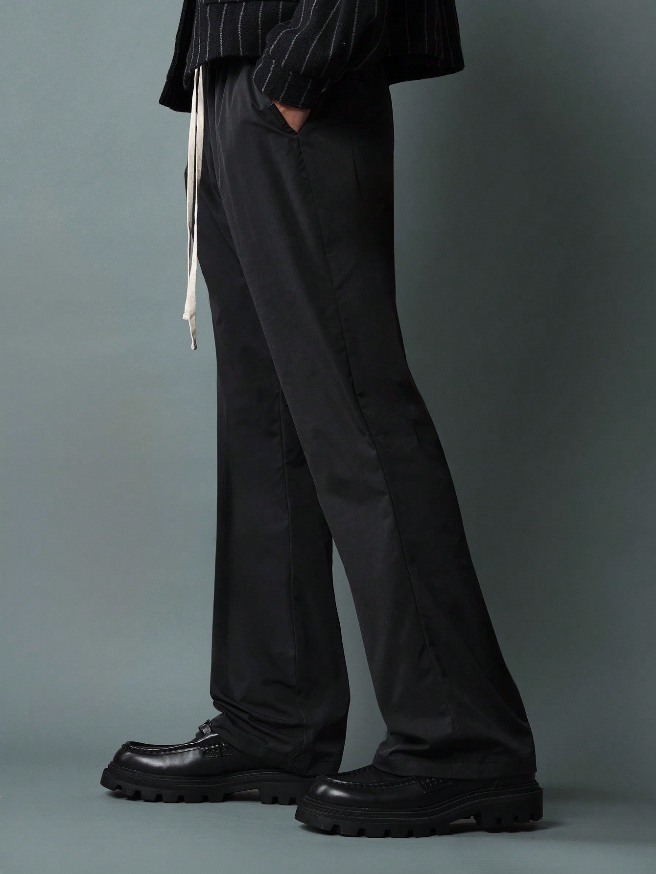 Flare Fit Pull On Nylon Pant