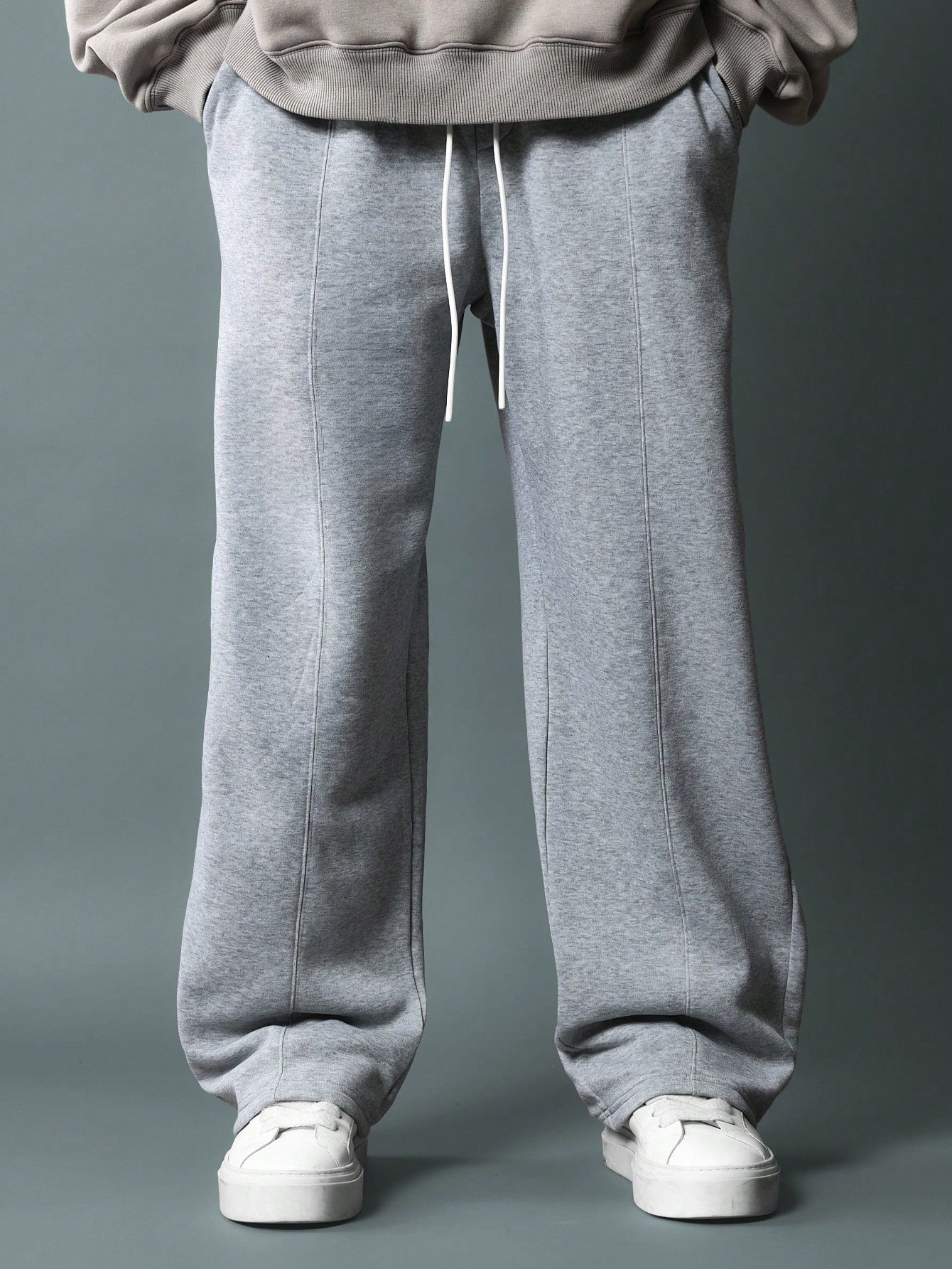 Skater Fit Sweatpants With Pintuck